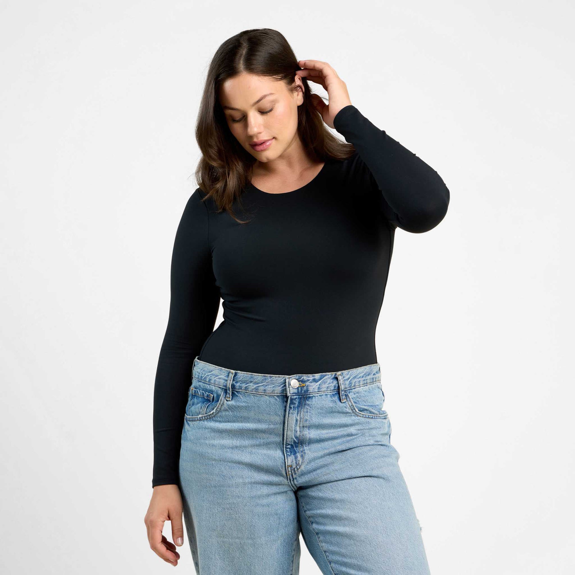 Long Sleeve Crewneck Bodysuit