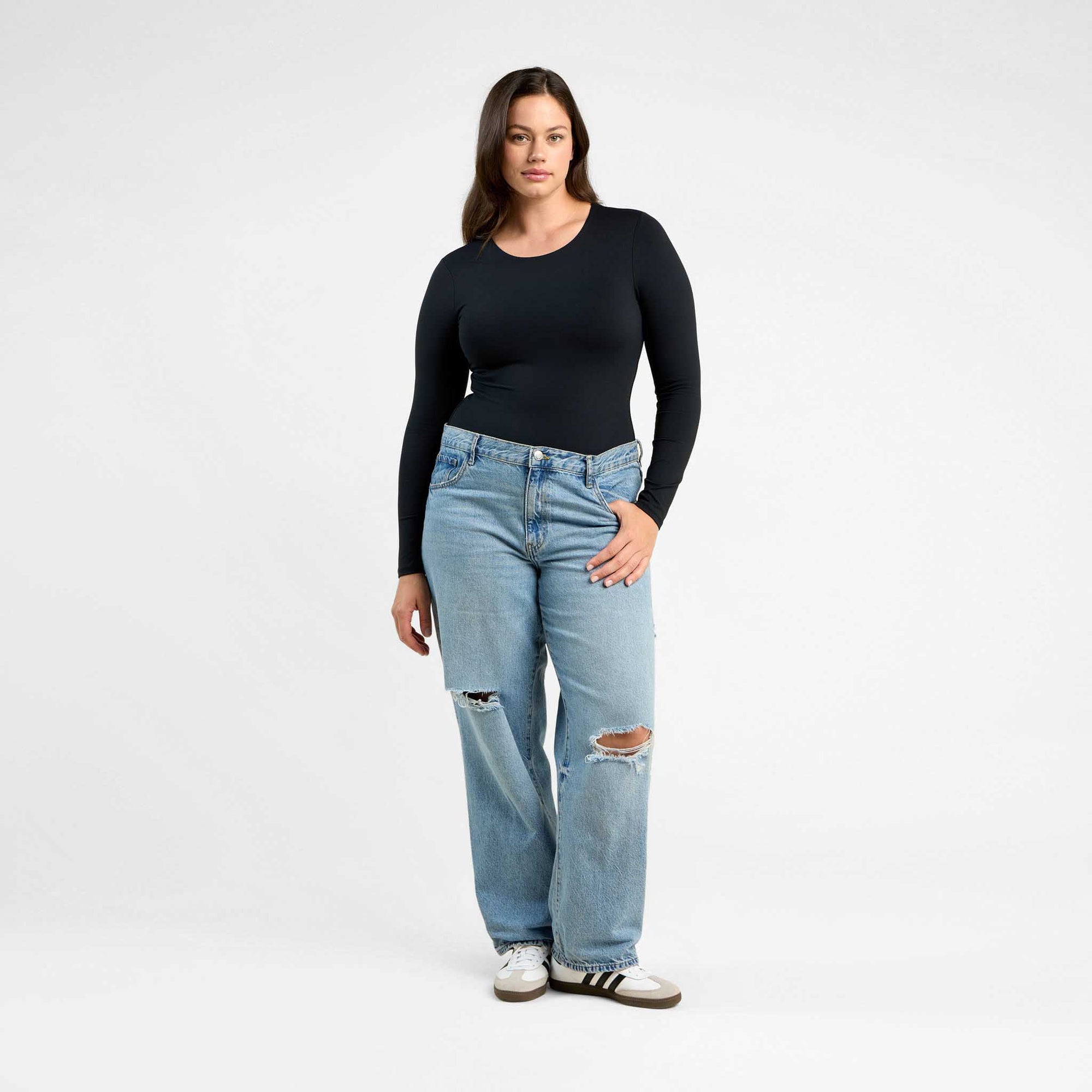 Long Sleeve Crewneck Bodysuit