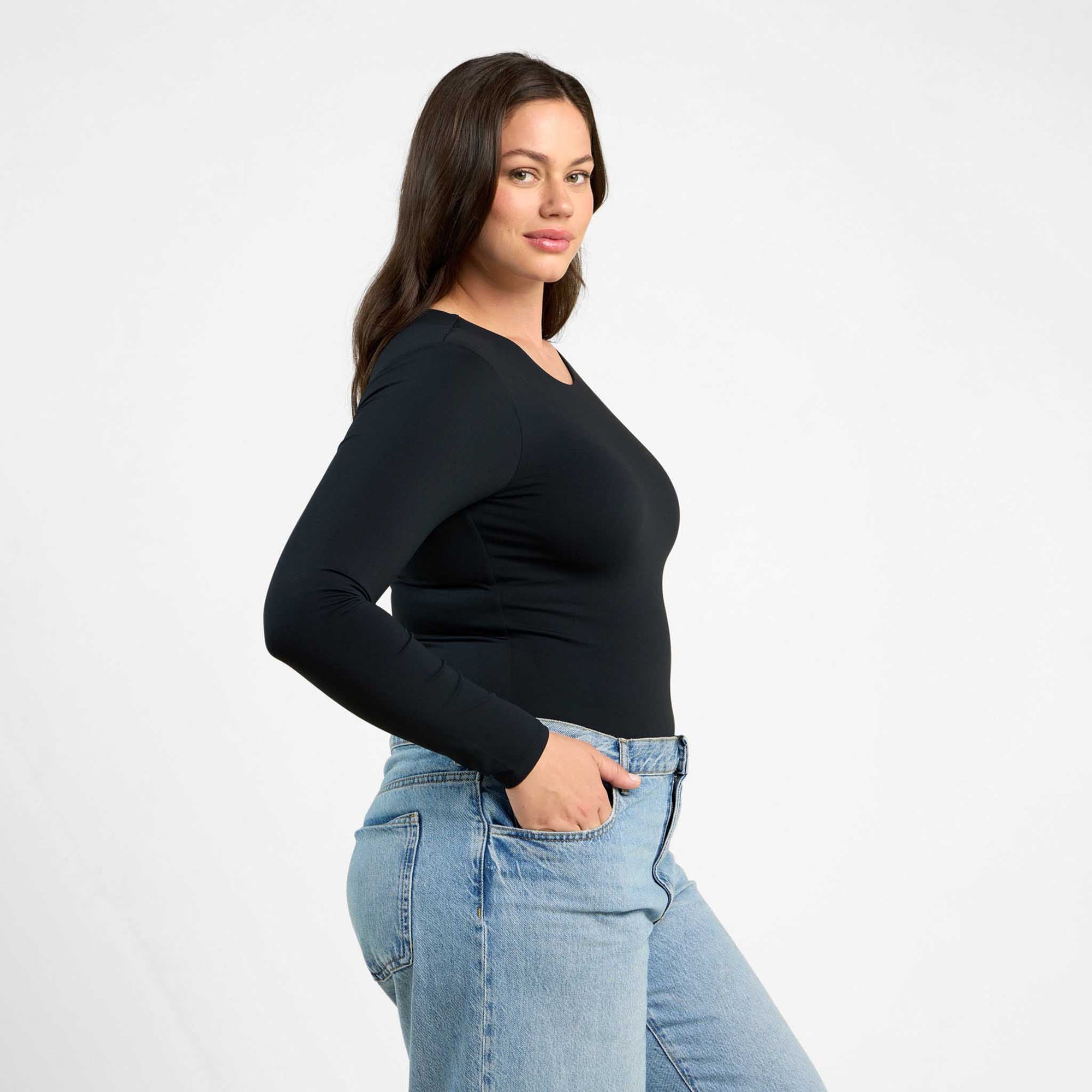 Long Sleeve Crewneck Bodysuit