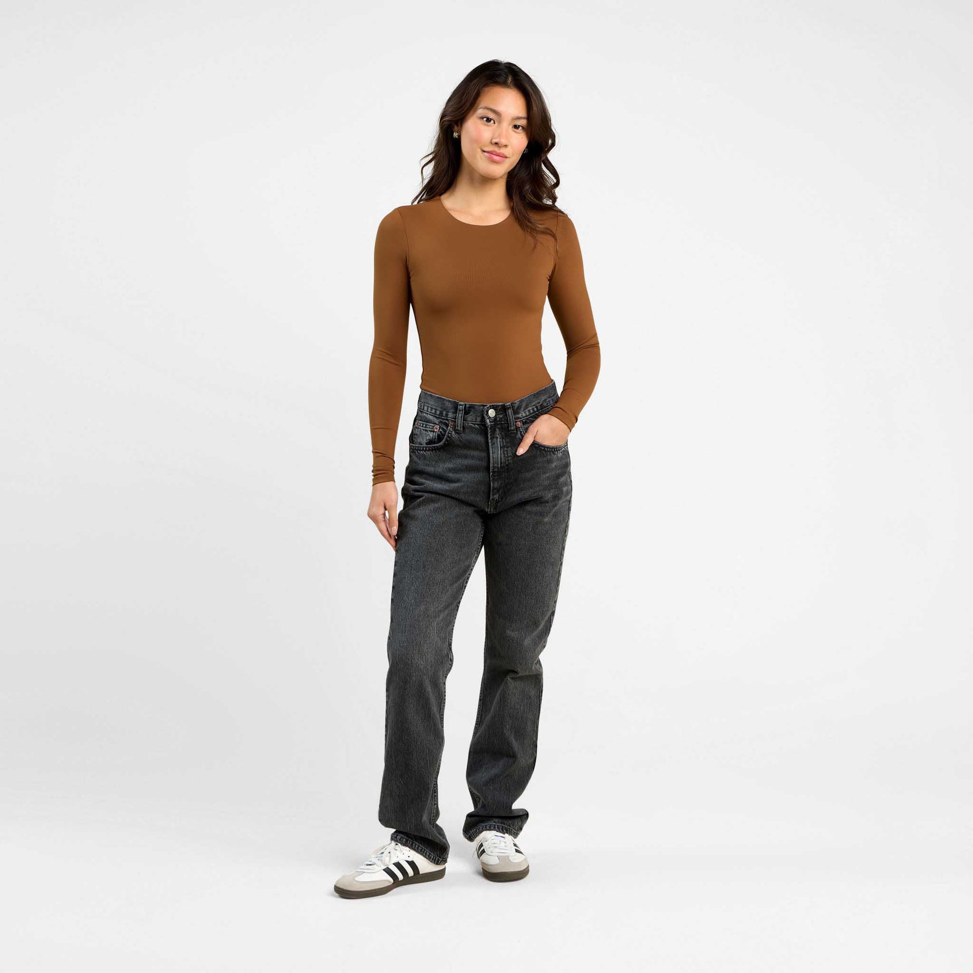 Long Sleeve Crewneck Bodysuit