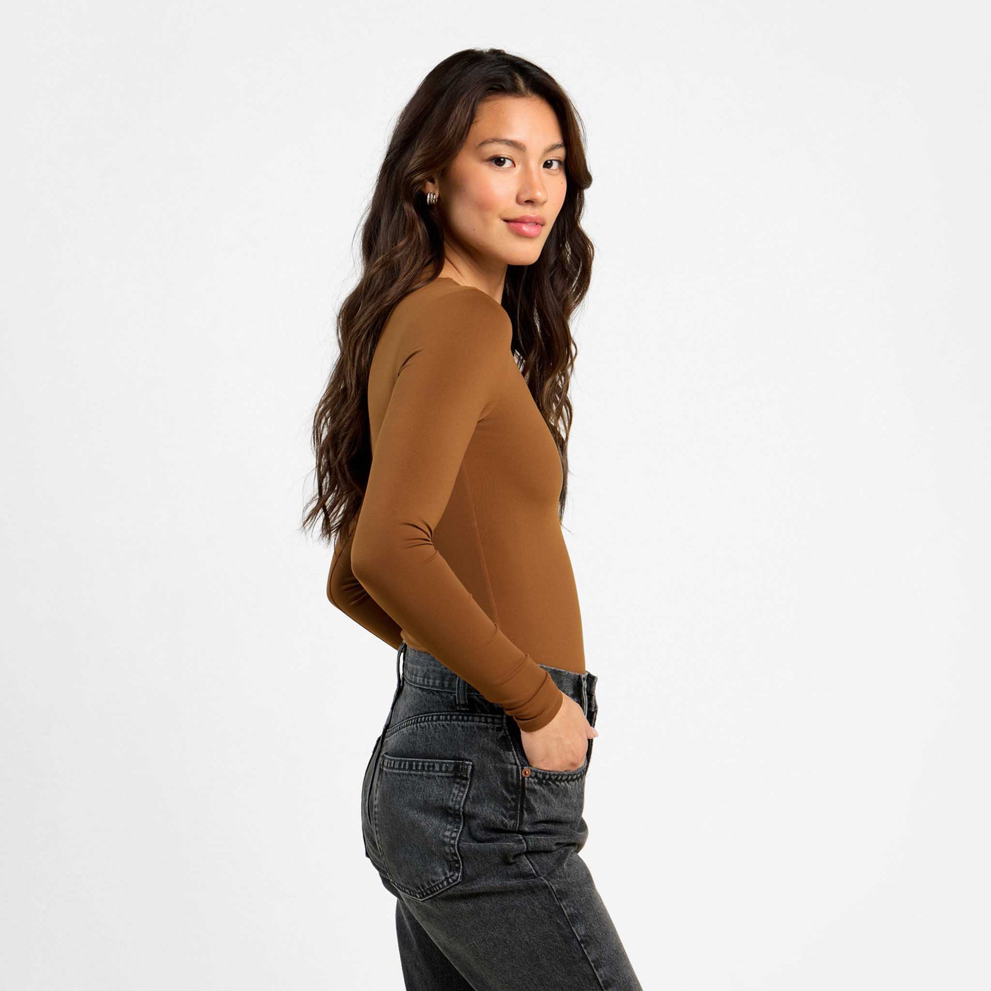 Long Sleeve Crewneck Bodysuit