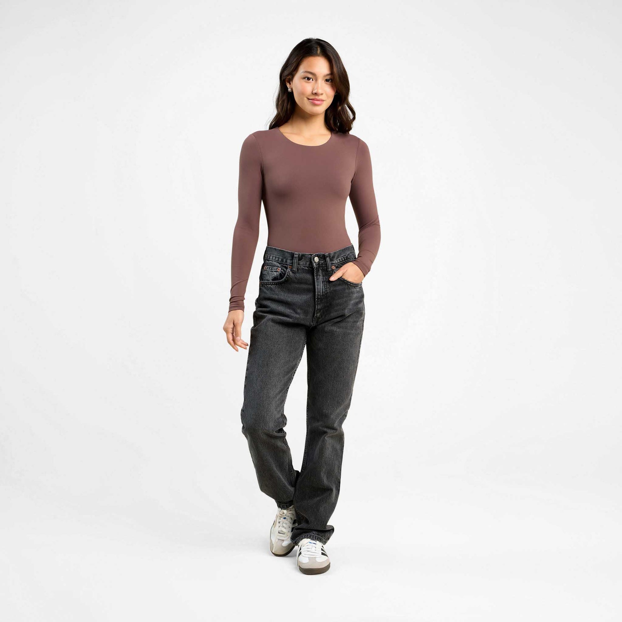 Long Sleeve Crewneck Bodysuit