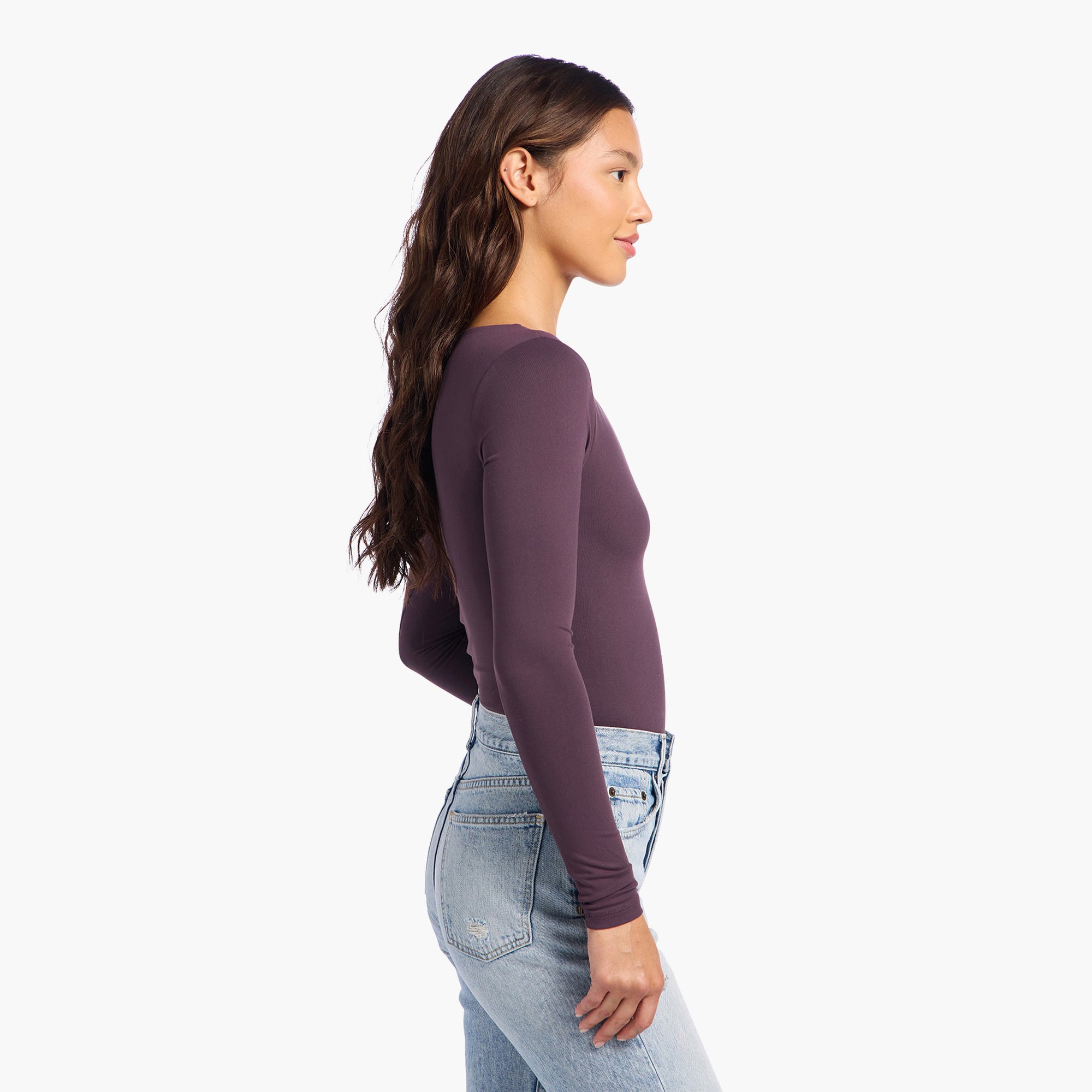 Long Sleeve Scoop Neck Bodysuit