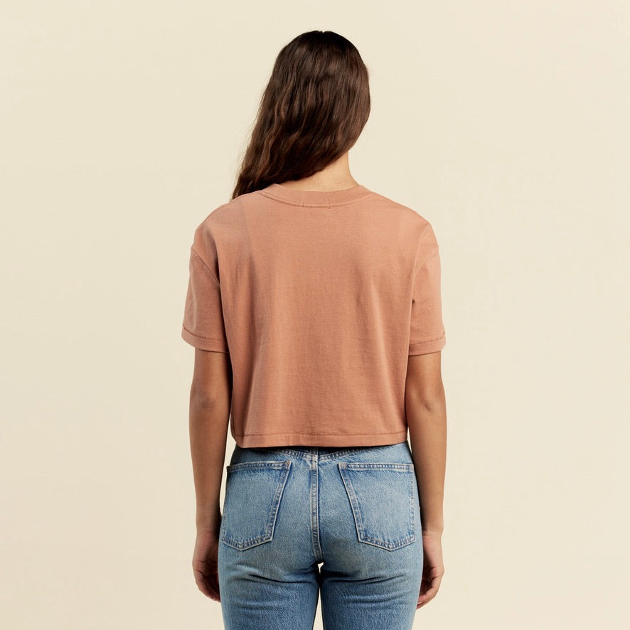 Cropped Tee | Clay