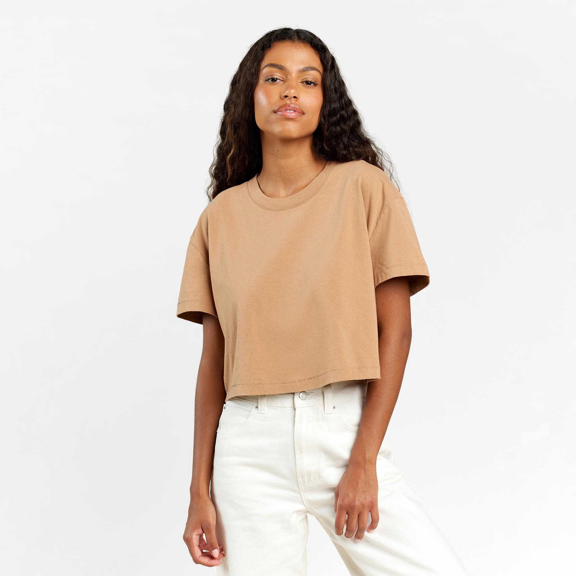 Vintage Cotton Cropped Tee