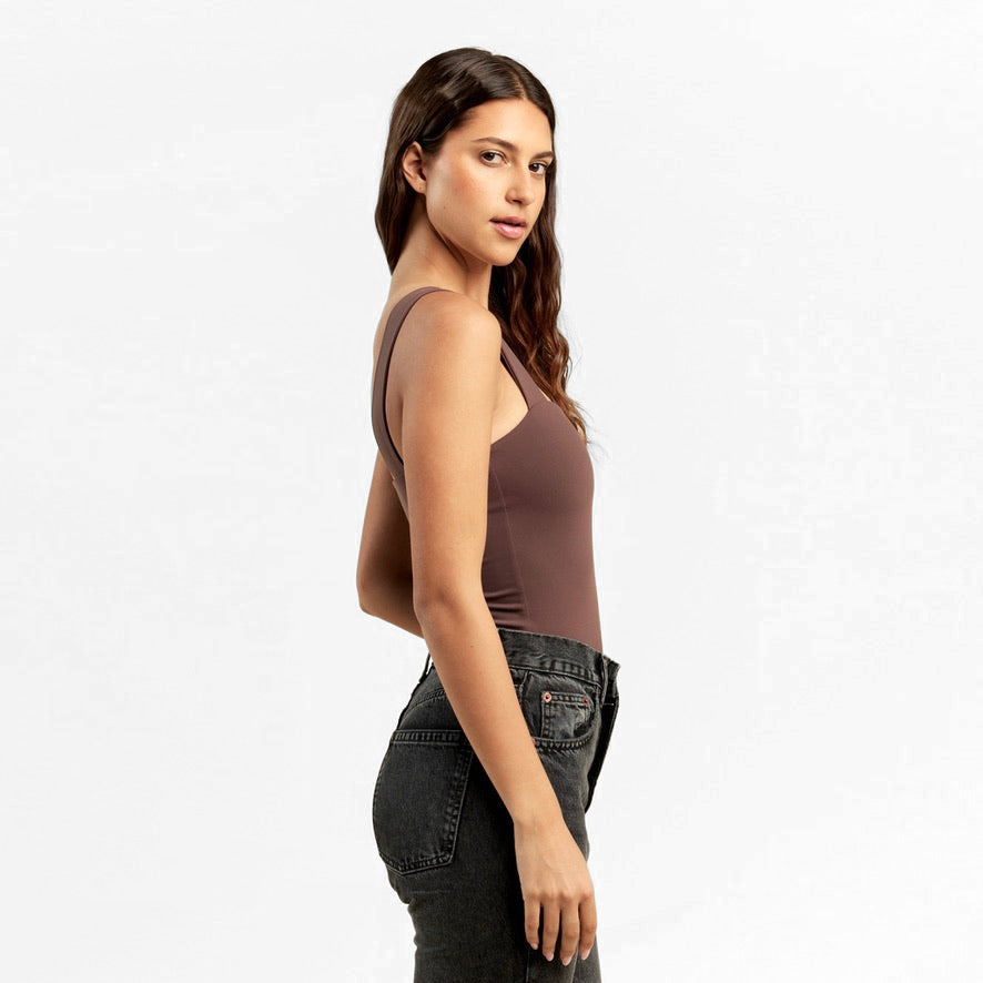 Square Neck Tank Bodysuit