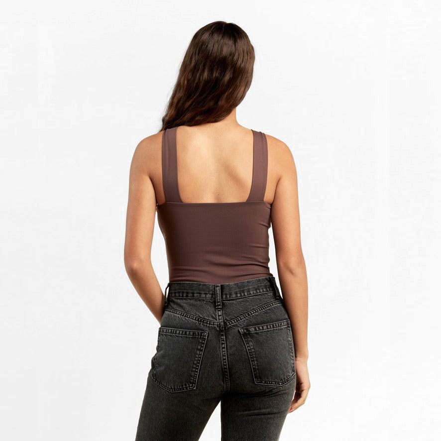 Square Neck Tank Bodysuit