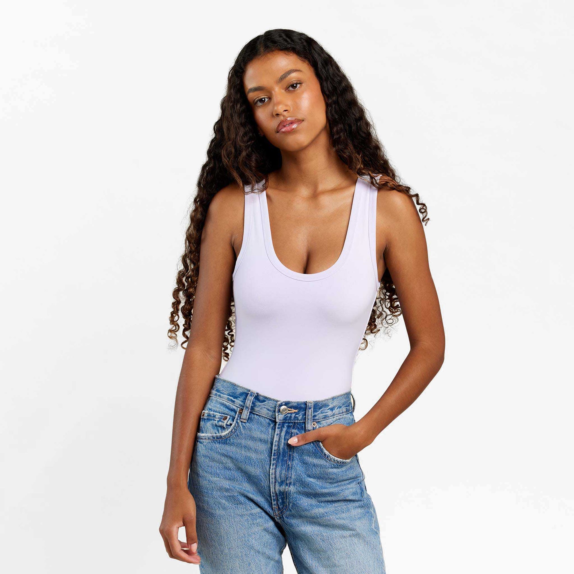 Seamless Scoop Tank Bodysuit