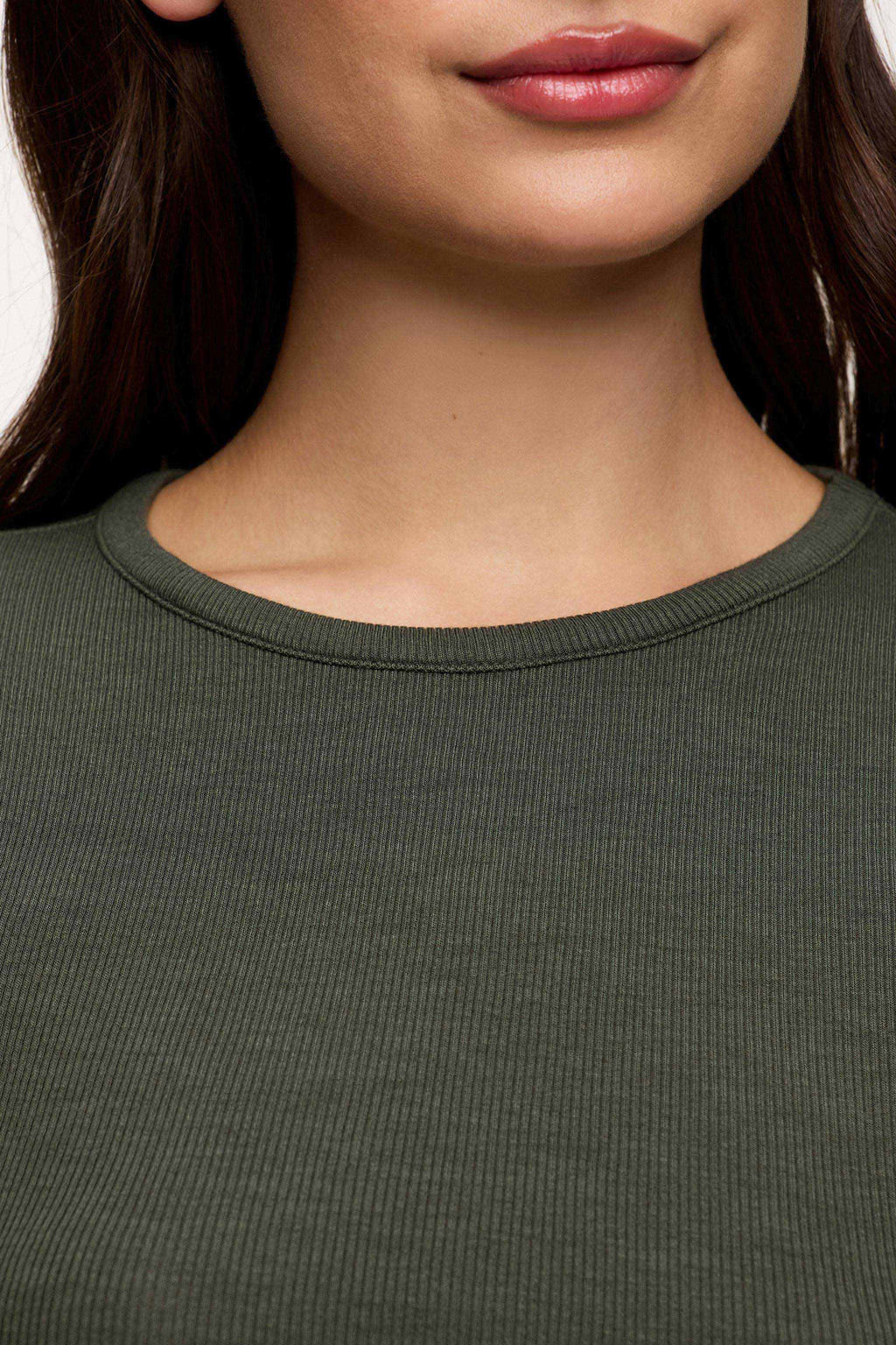 Slinky Rib Long Sleeve Shirt
