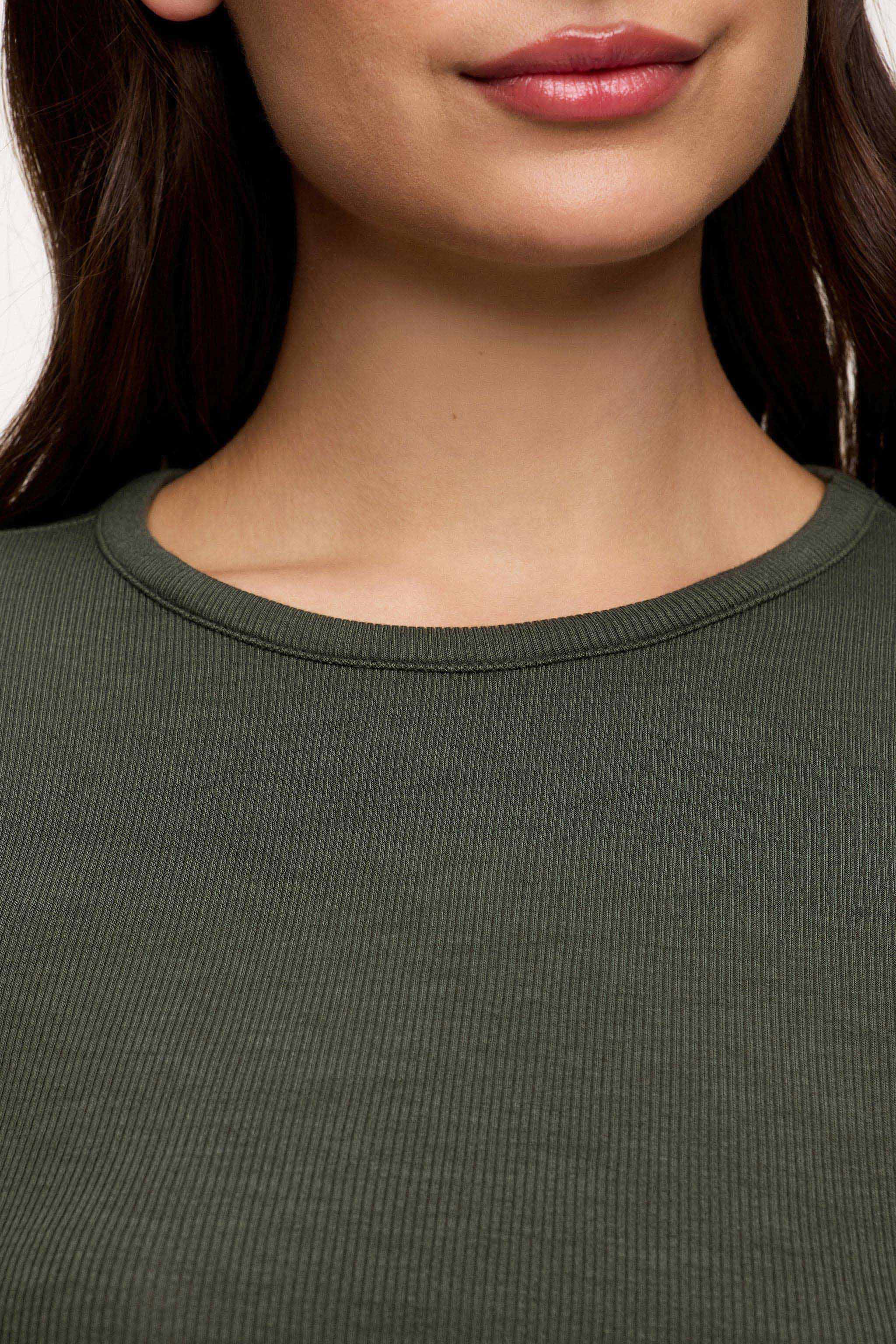 Slinky Rib Long Sleeve Shirt