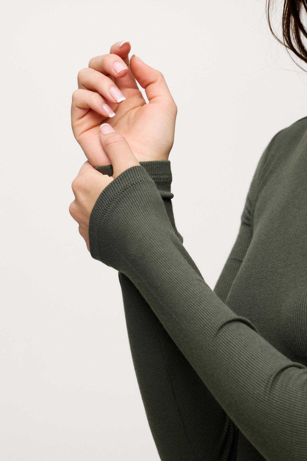 Slinky Rib Long Sleeve Shirt