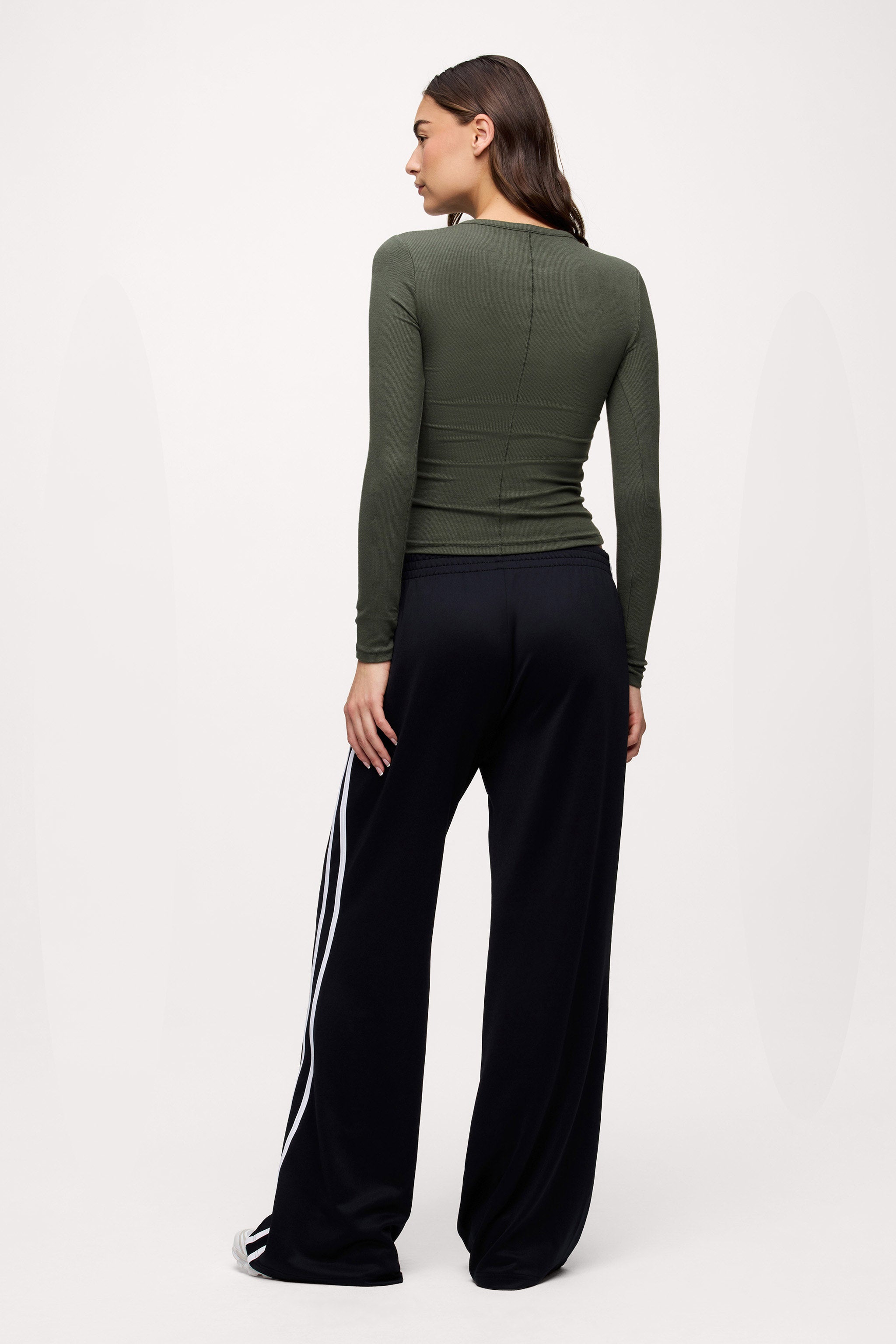 Slinky Rib Long Sleeve Shirt