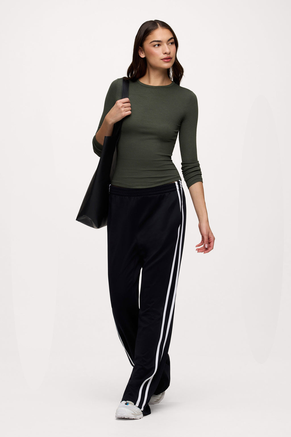 Slinky Rib Long Sleeve Shirt