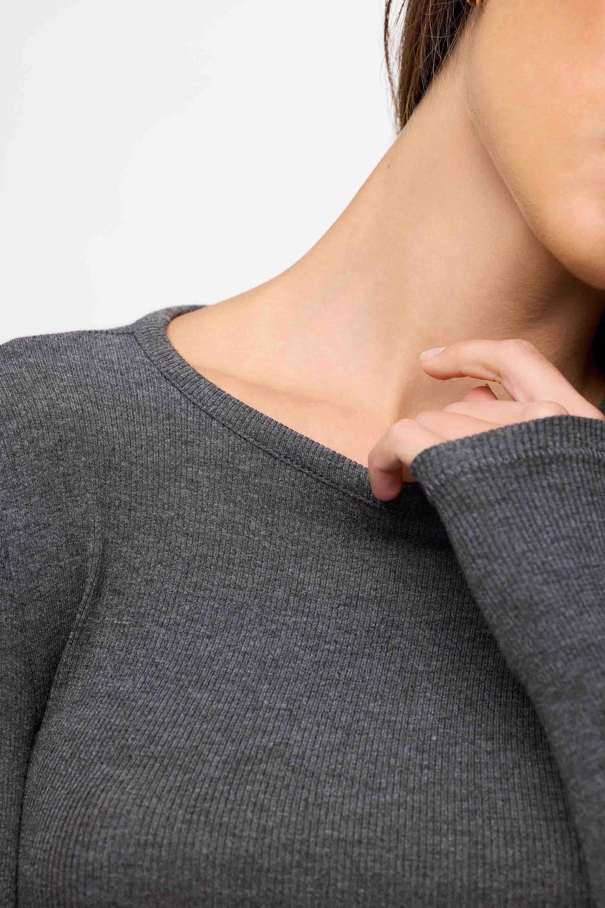 Slinky Rib Long Sleeve Shirt