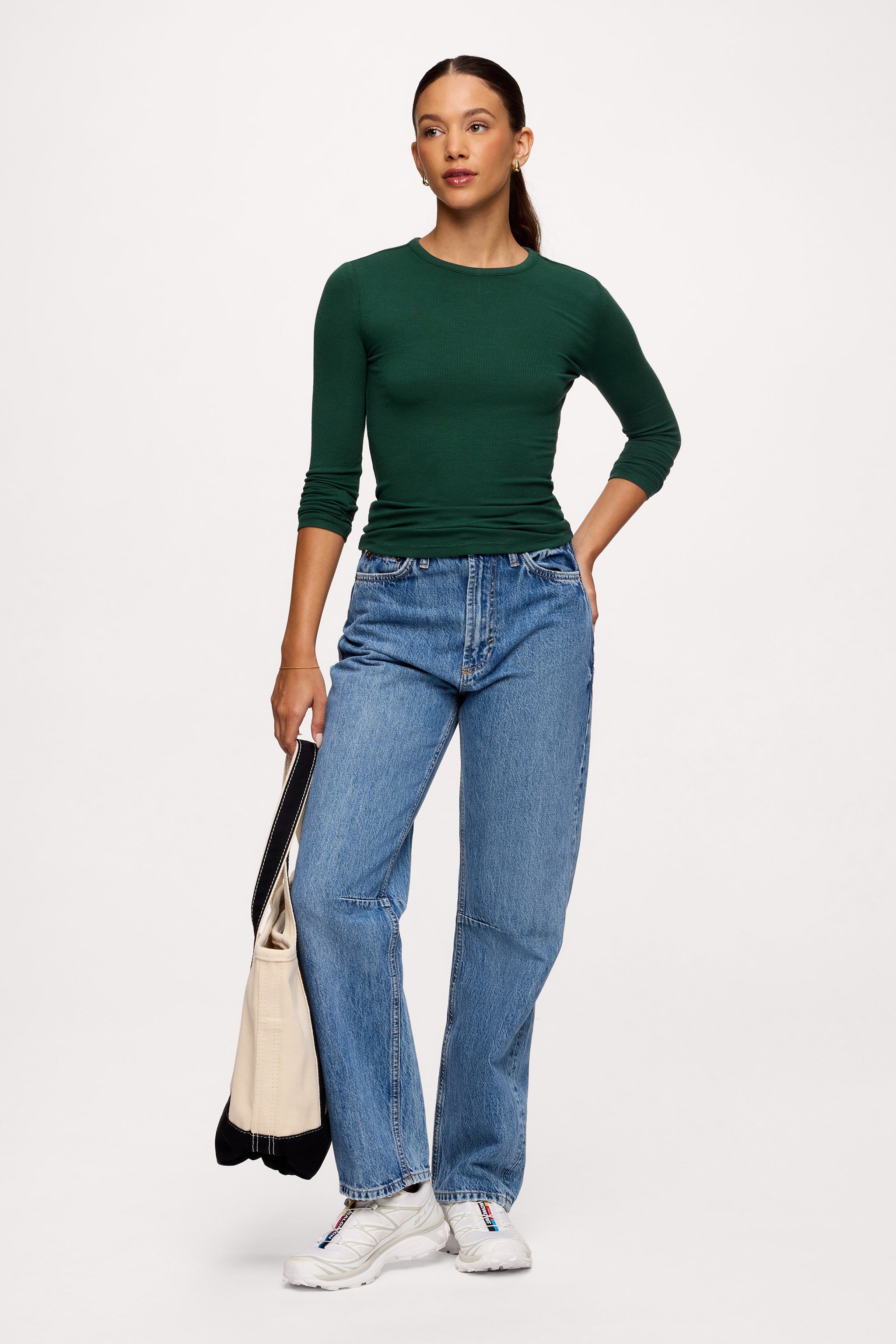 Slinky Rib Long Sleeve Shirt