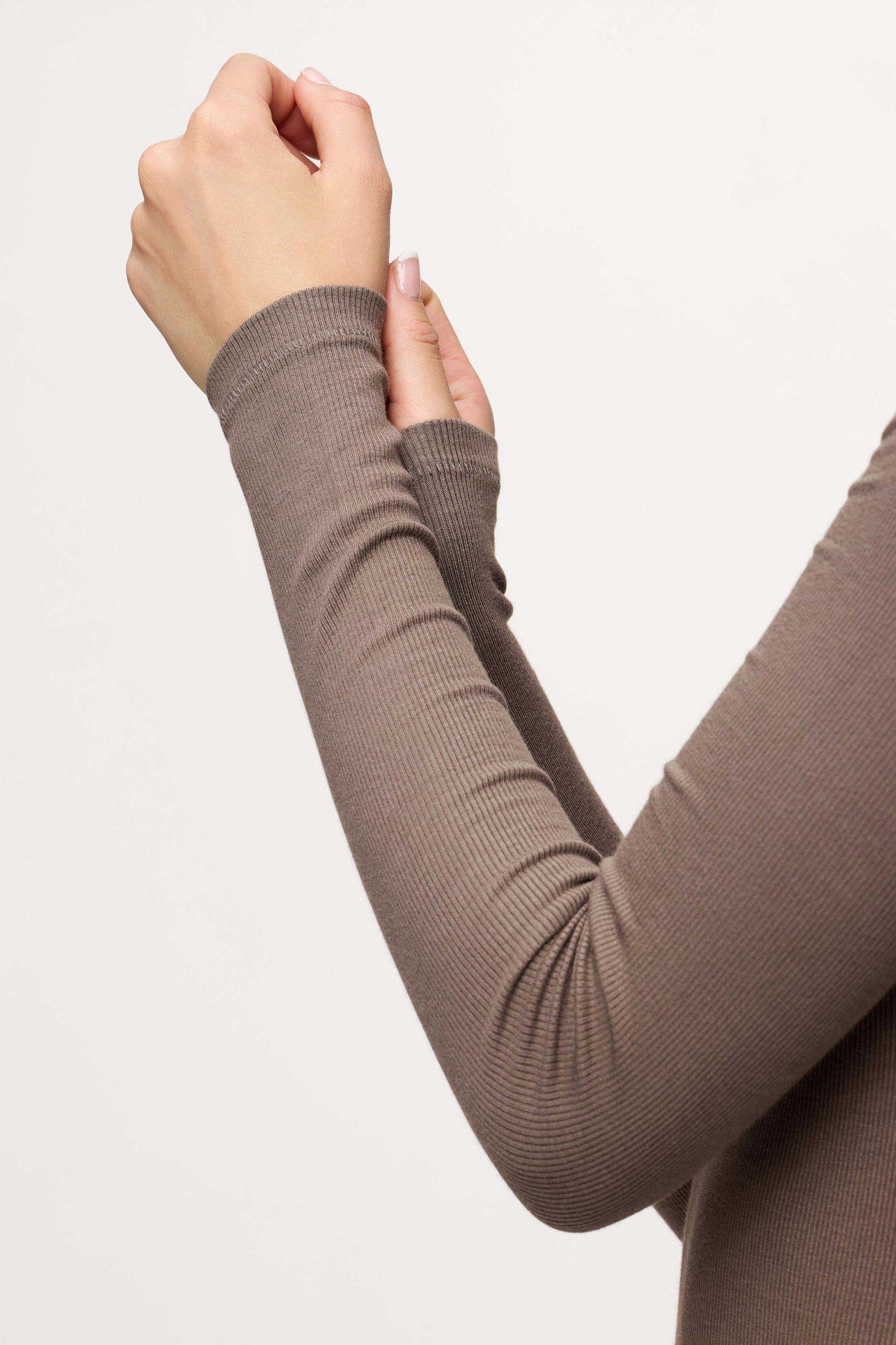 Slinky Rib Long Sleeve Shirt