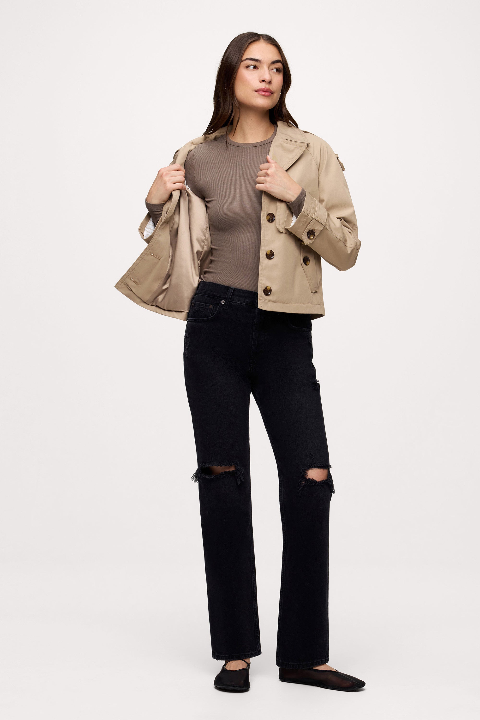 Slinky Rib Long Sleeve Shirt