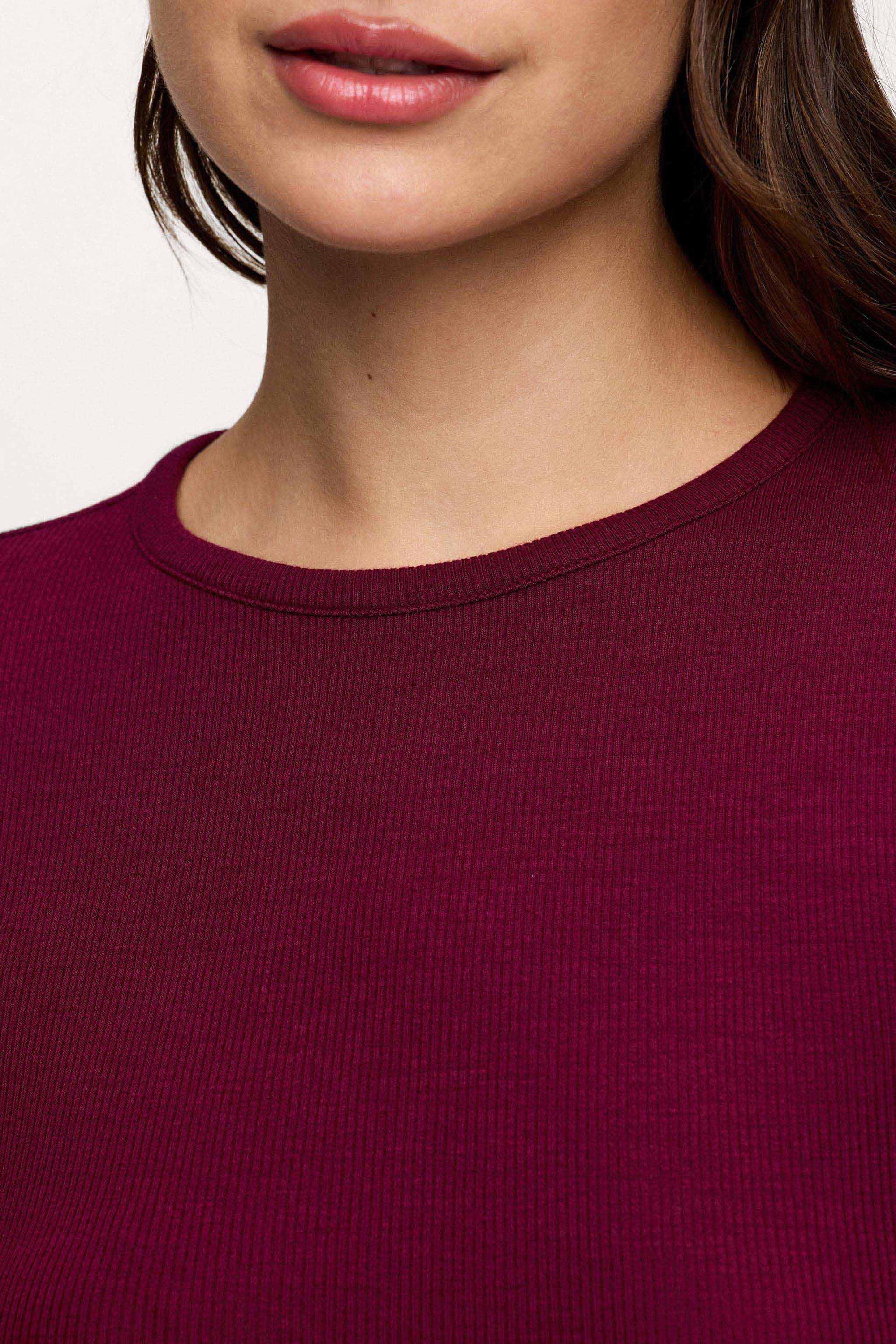 Slinky Rib Long Sleeve Shirt