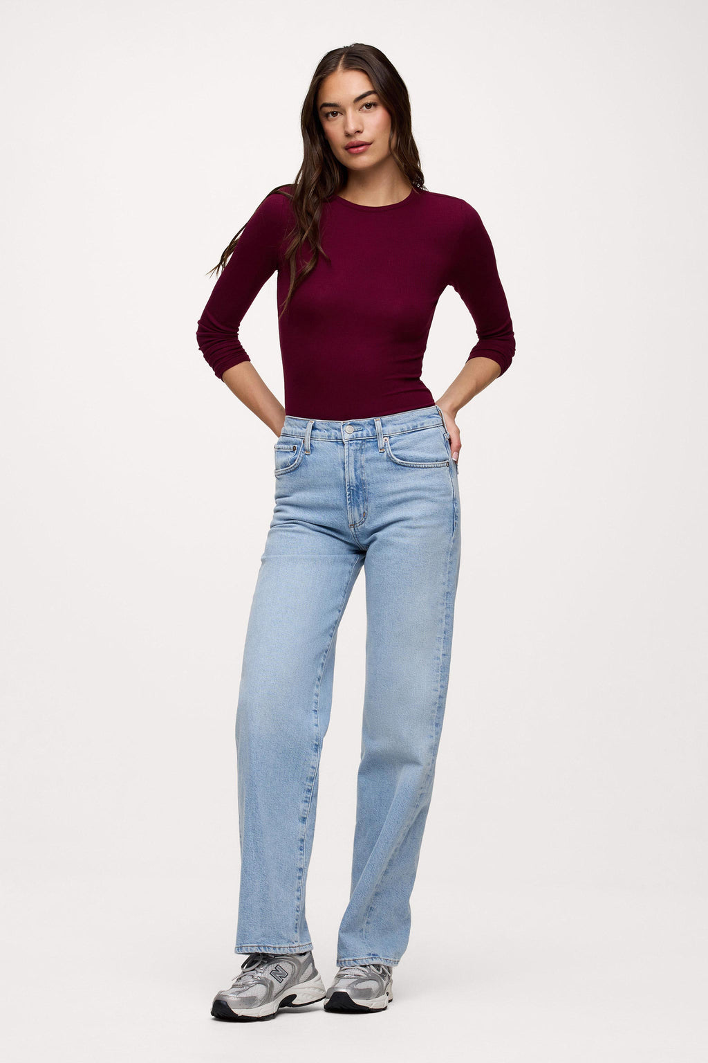 Slinky Rib Long Sleeve Shirt