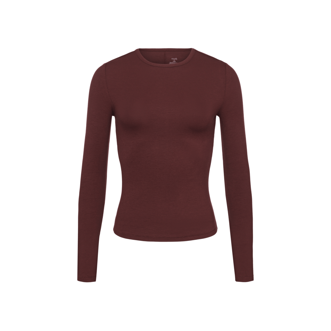 Slinky Rib Long Sleeve Shirt