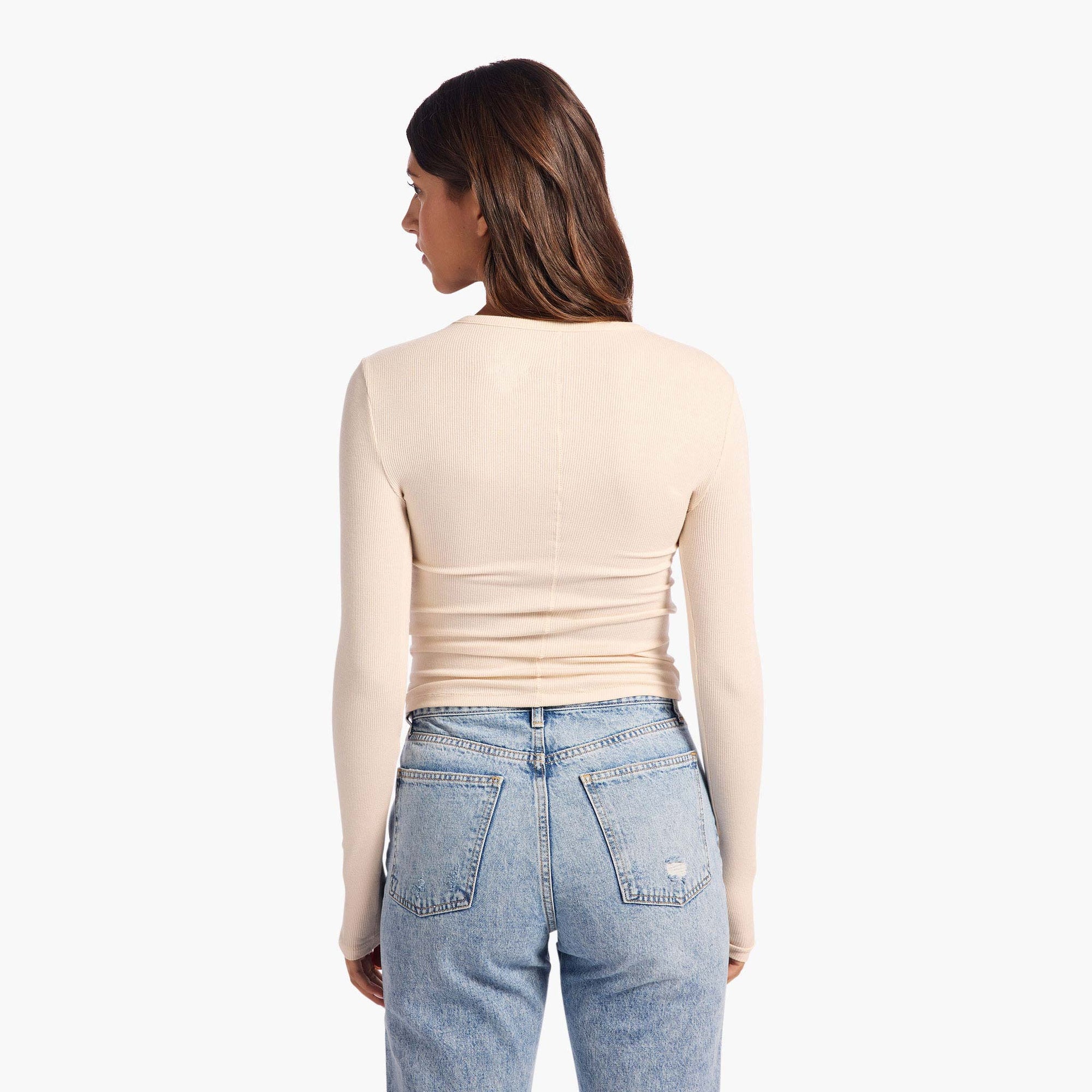 Slinky Rib Long Sleeve Shirt