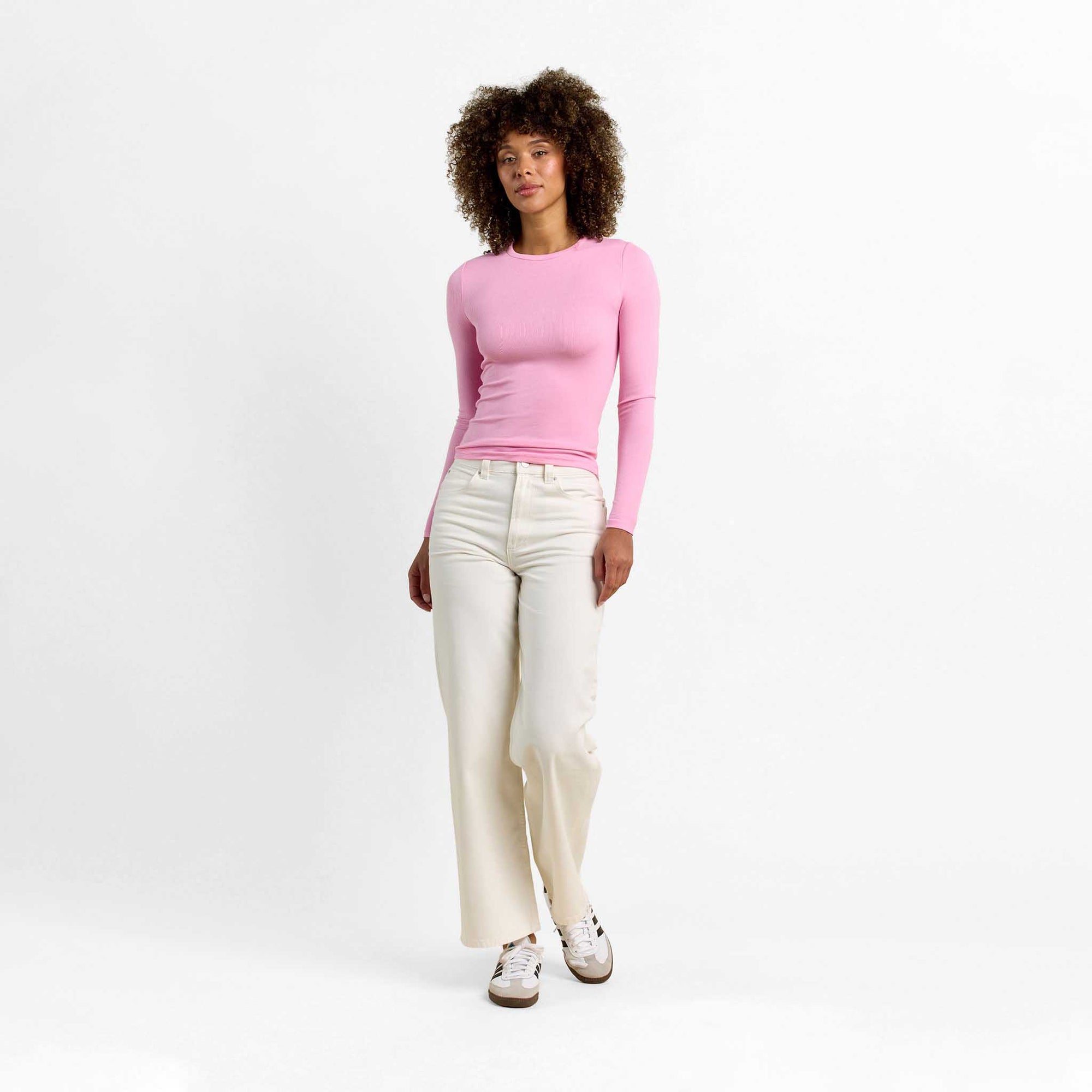 Slinky Rib Long Sleeve Shirt