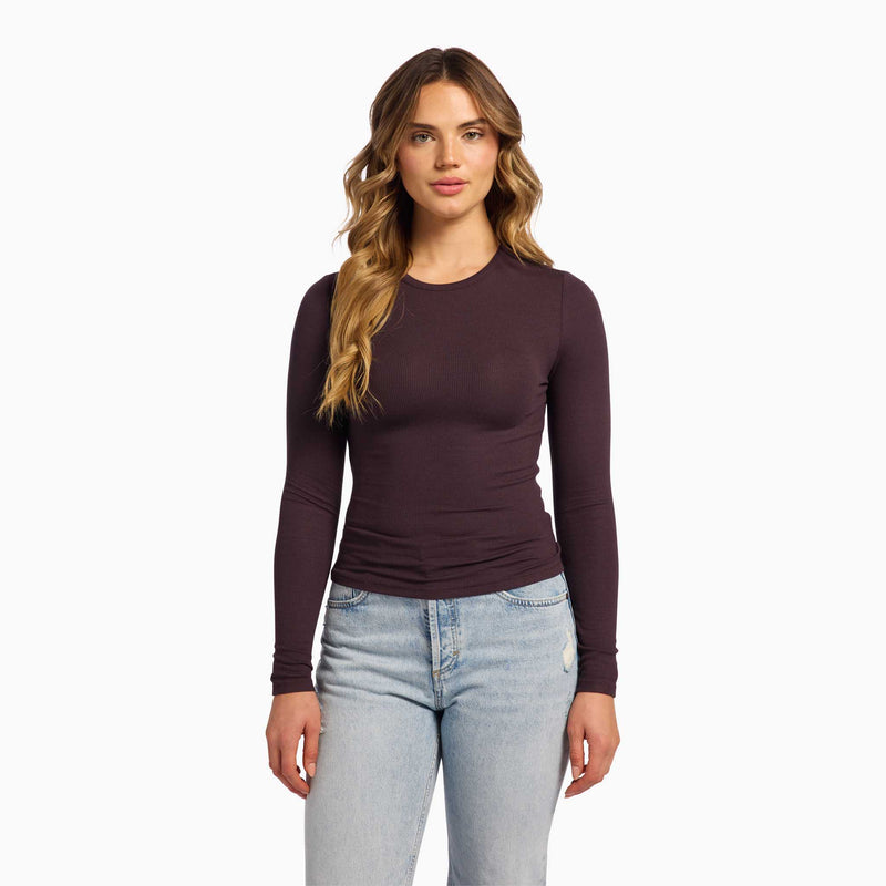 Slinky Rib Long Sleeve Shirt image 