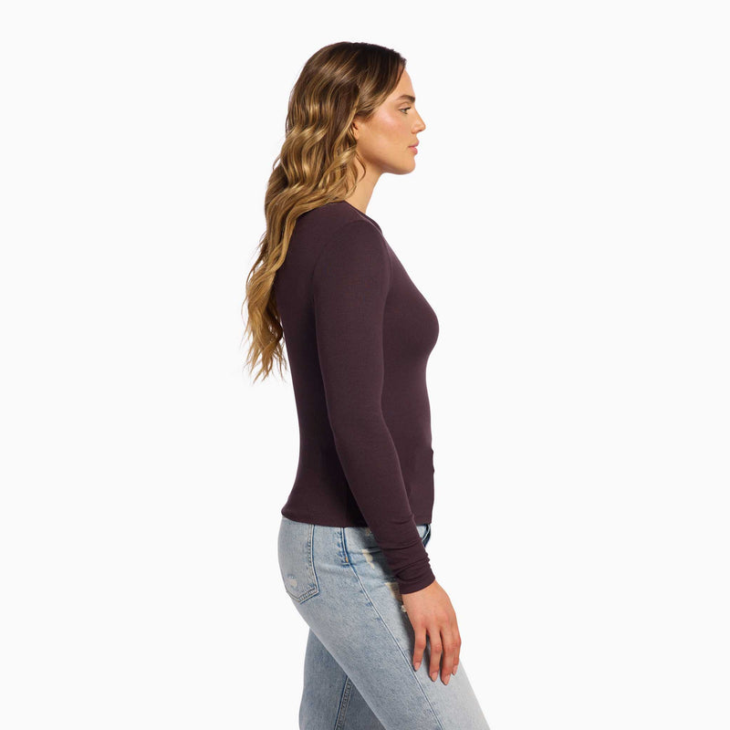 Slinky Rib Long Sleeve Shirt image 