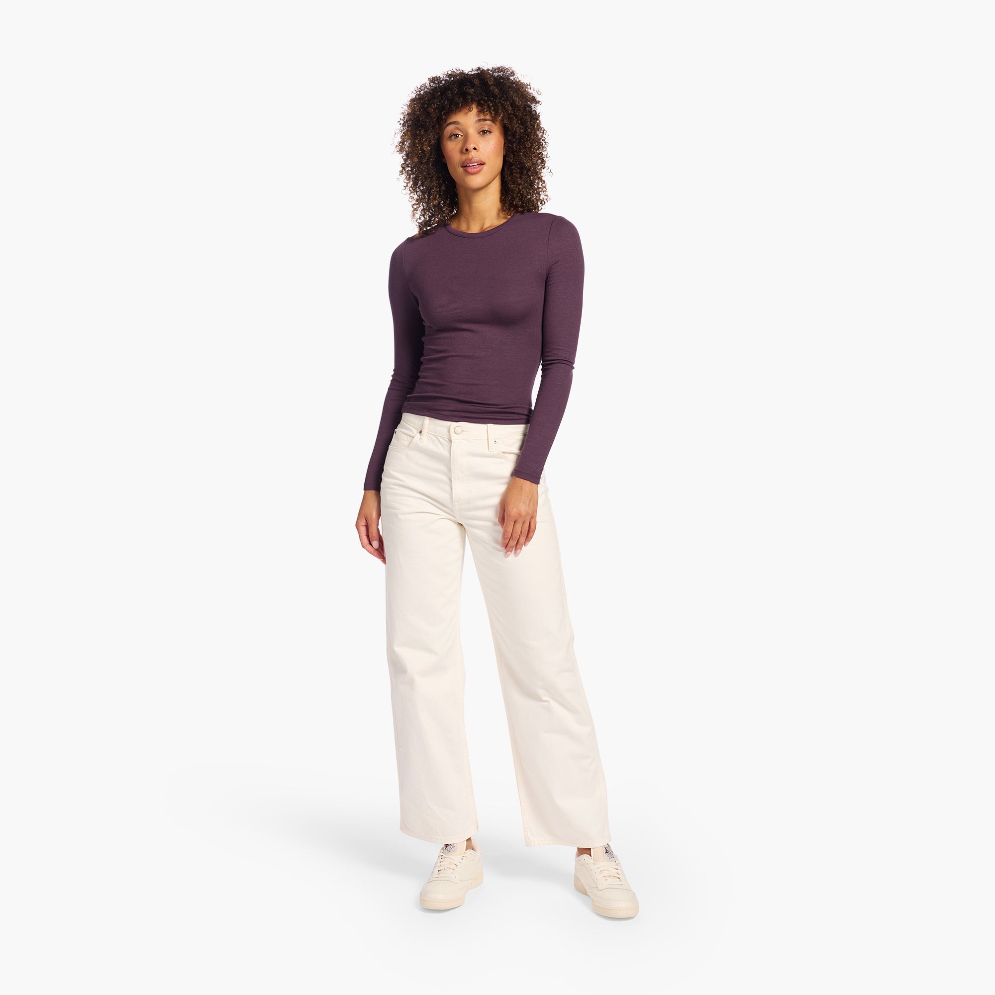 Slinky Rib Long Sleeve Shirt