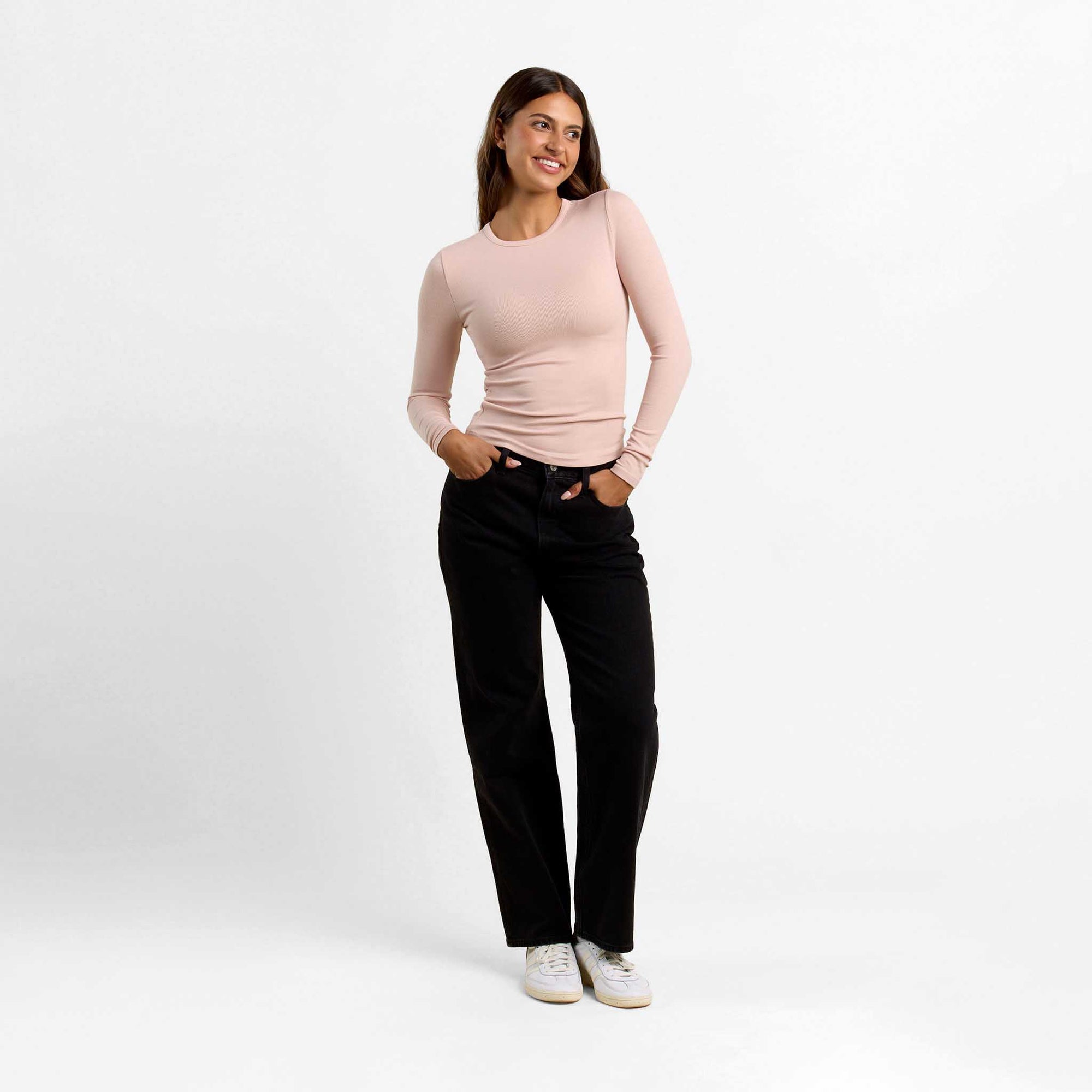 Slinky Rib Long Sleeve Shirt