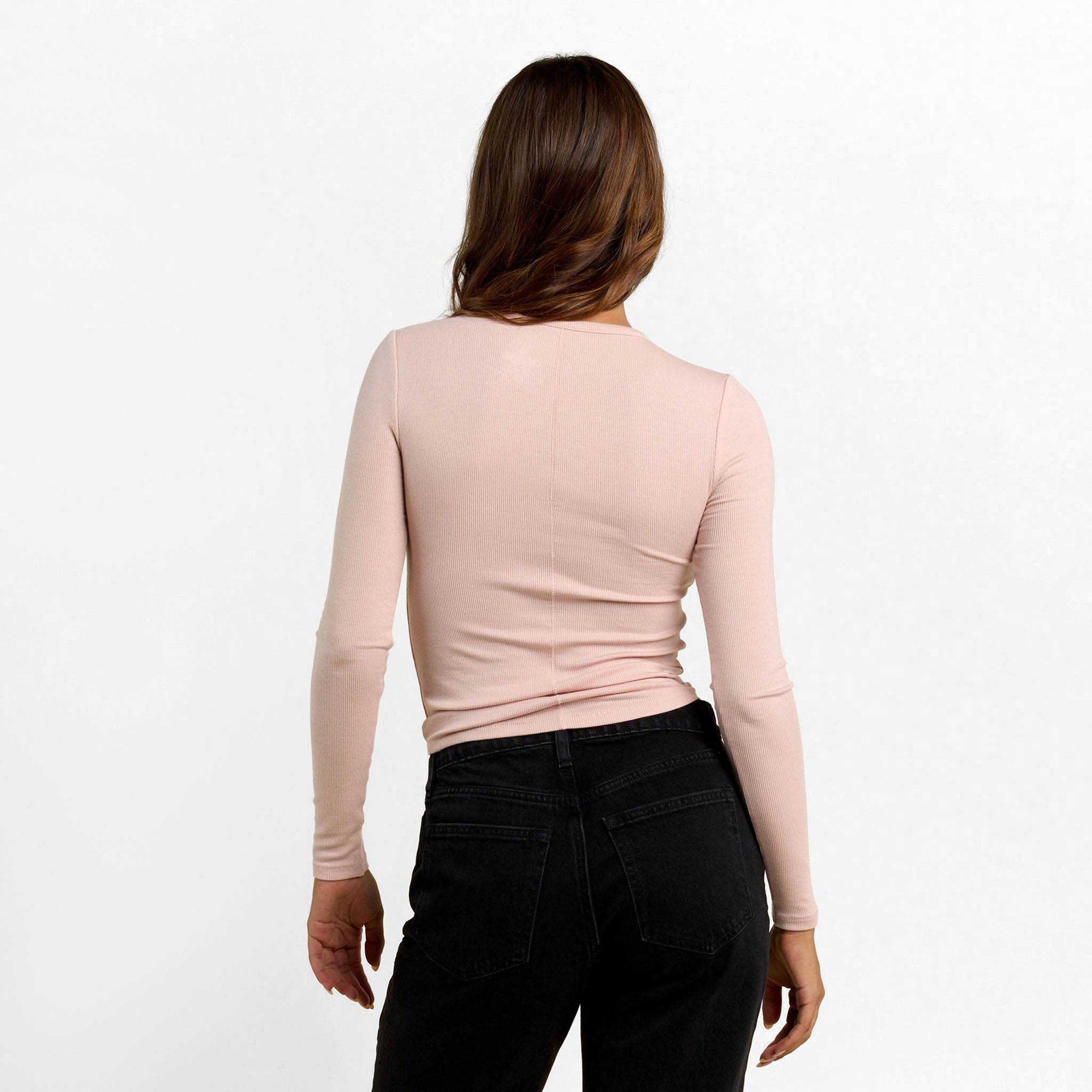 Slinky Rib Long Sleeve Shirt