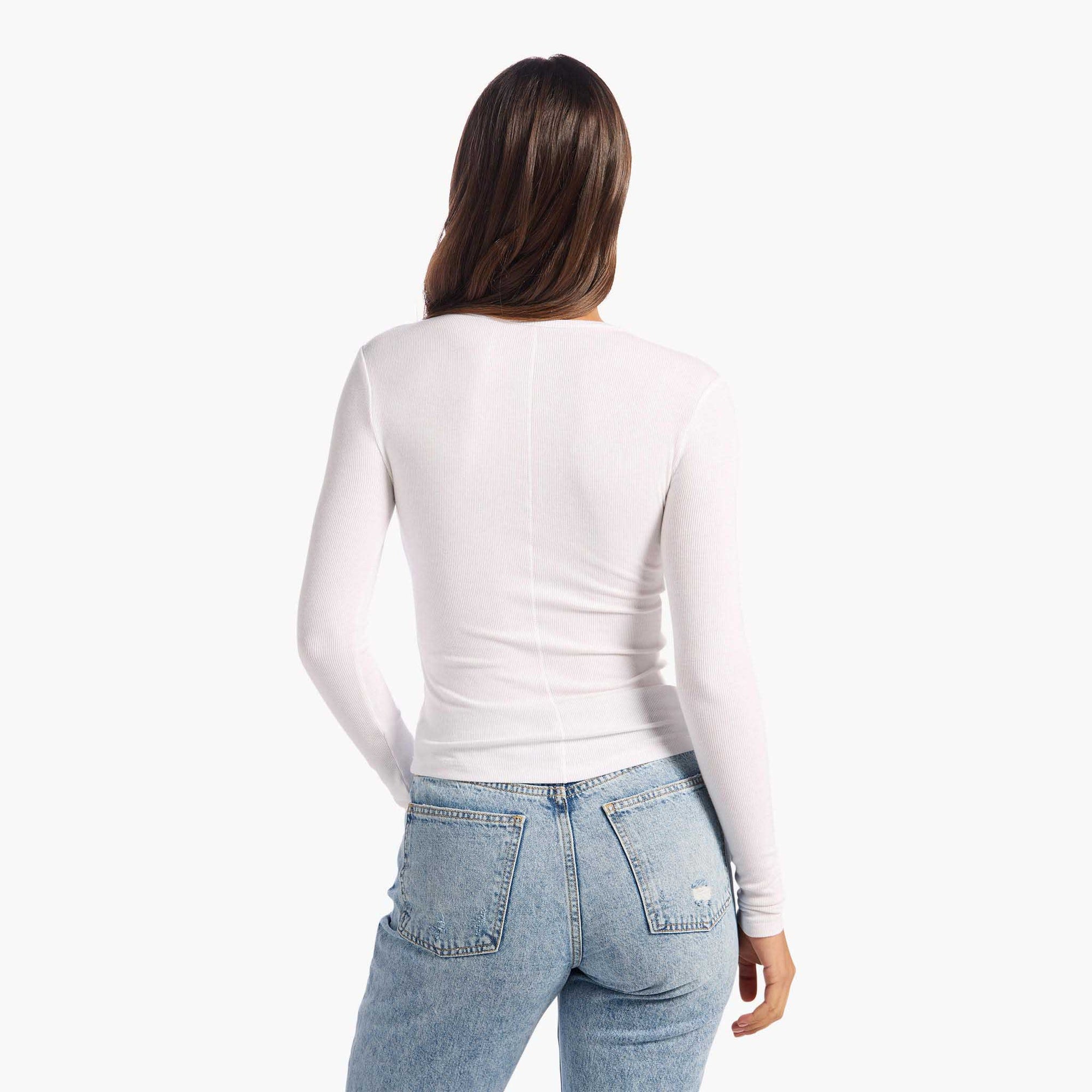 Slinky Rib Long Sleeve Shirt