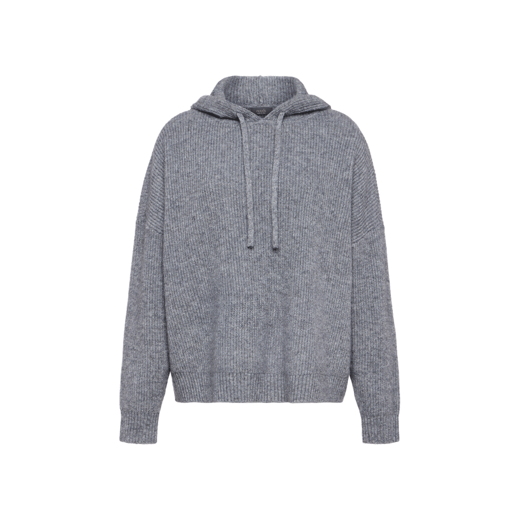 Cozy Knit Ribbed Sweater Hoodie