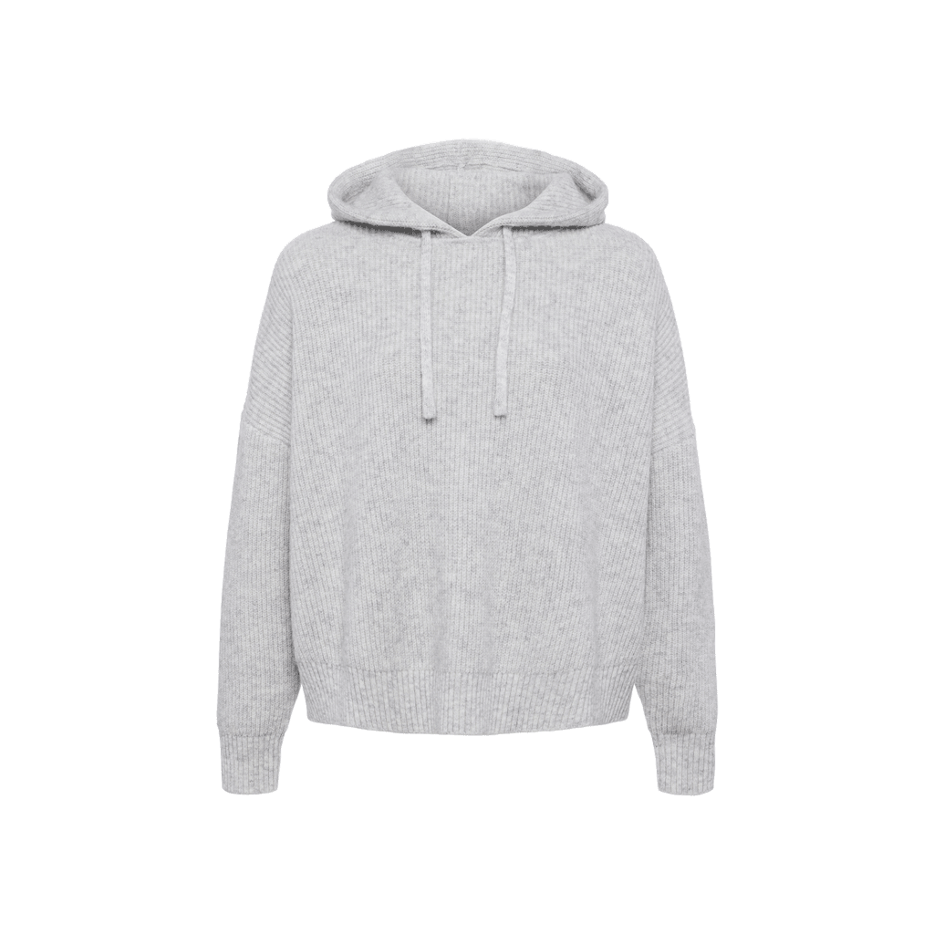Cozy Knit Ribbed Sweater Hoodie