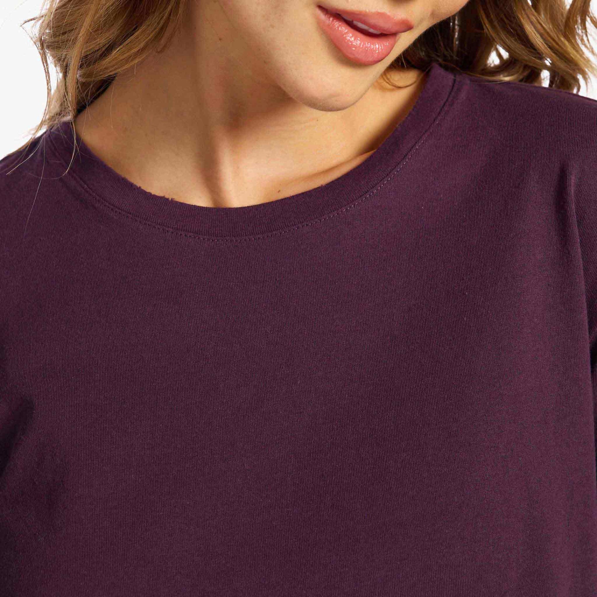 Vintage Cotton Long Sleeve Everyday T-Shirt