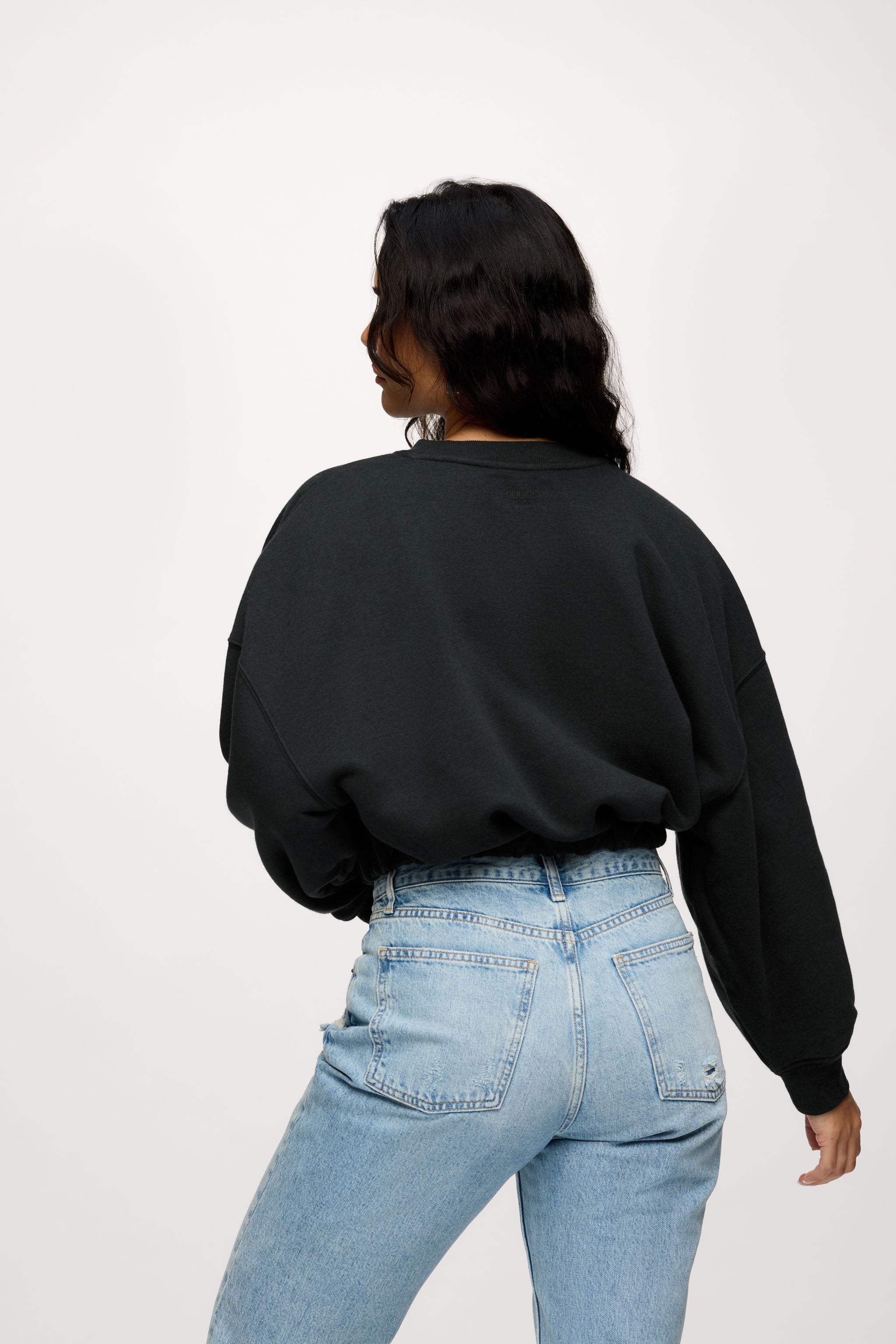 nuuds cinch waist sweatshirt, women’s sweatshirt, fleece sweatshirt women, everyday casual fleece