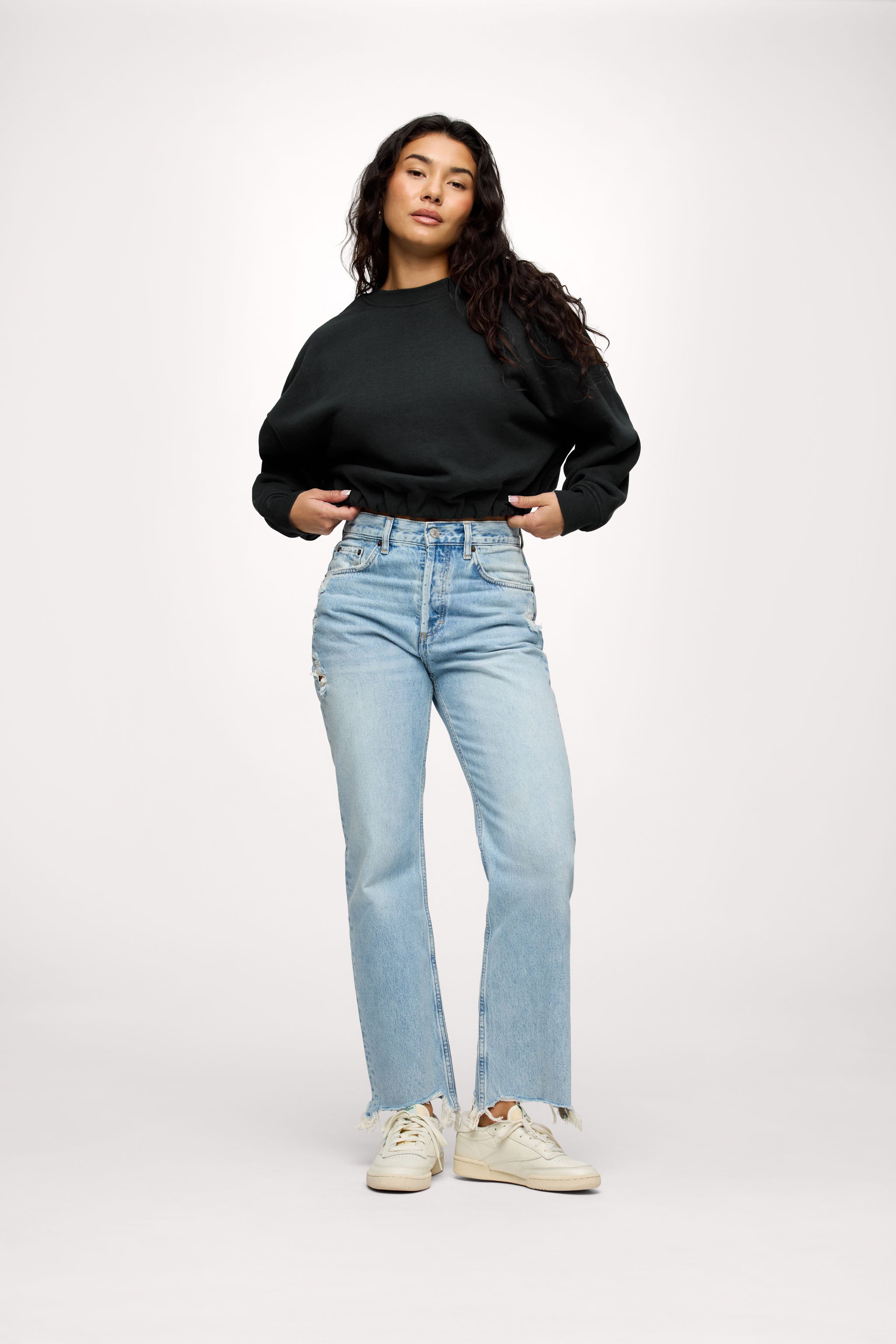 nuuds cinch waist sweatshirt, women’s sweatshirt, fleece sweatshirt women, everyday casual fleece