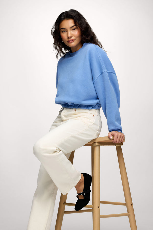 Vintage Fleece Cinch Waist Sweatshirt | Harbor