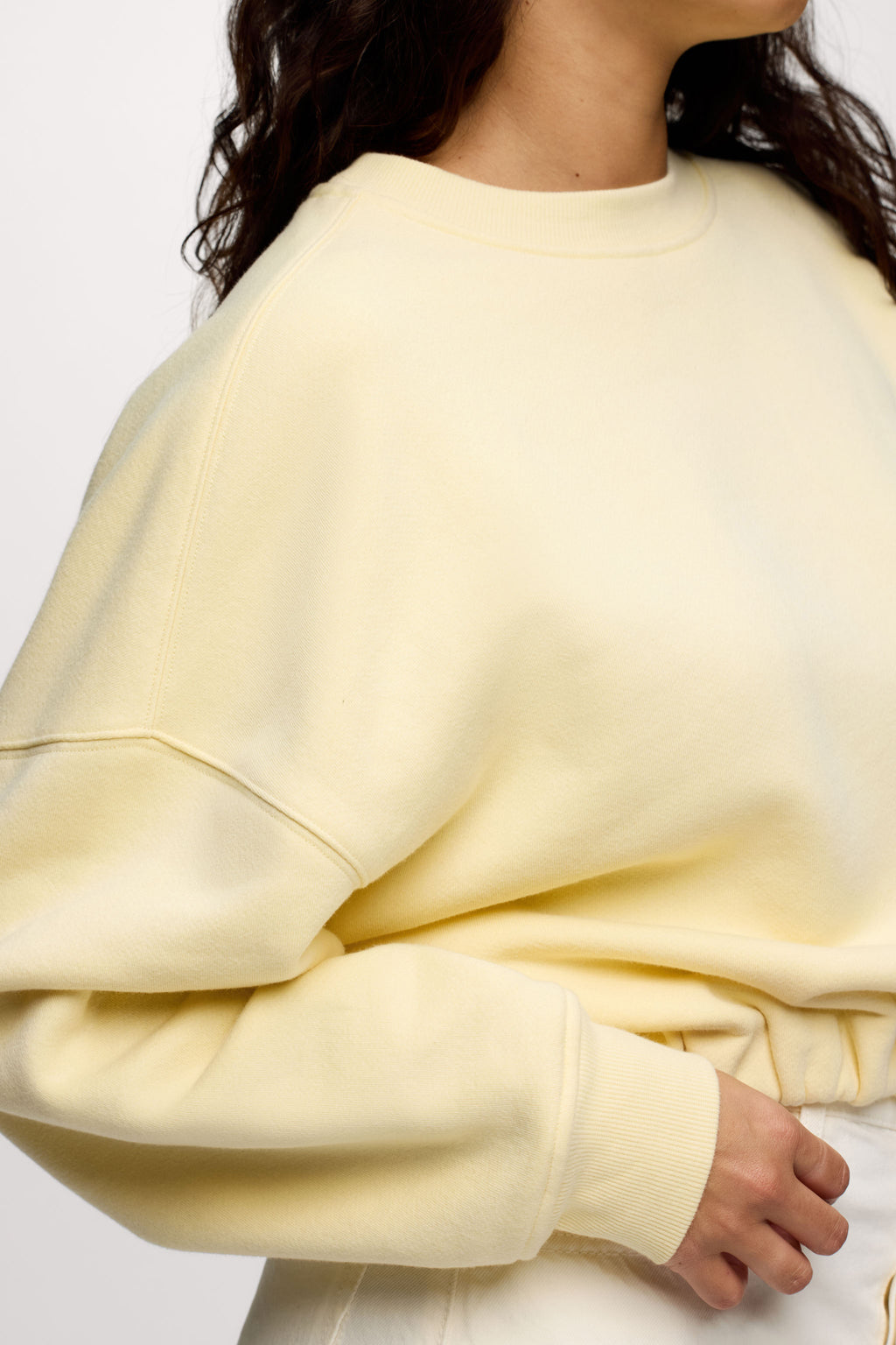 nuuds cinch waist sweatshirt, women’s sweatshirt, fleece sweatshirt women, everyday casual fleece
