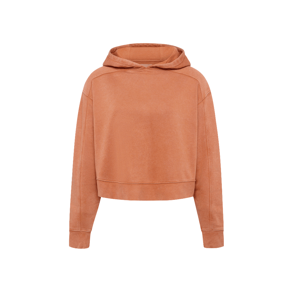 Vintage Fleece Cropped Hoodie