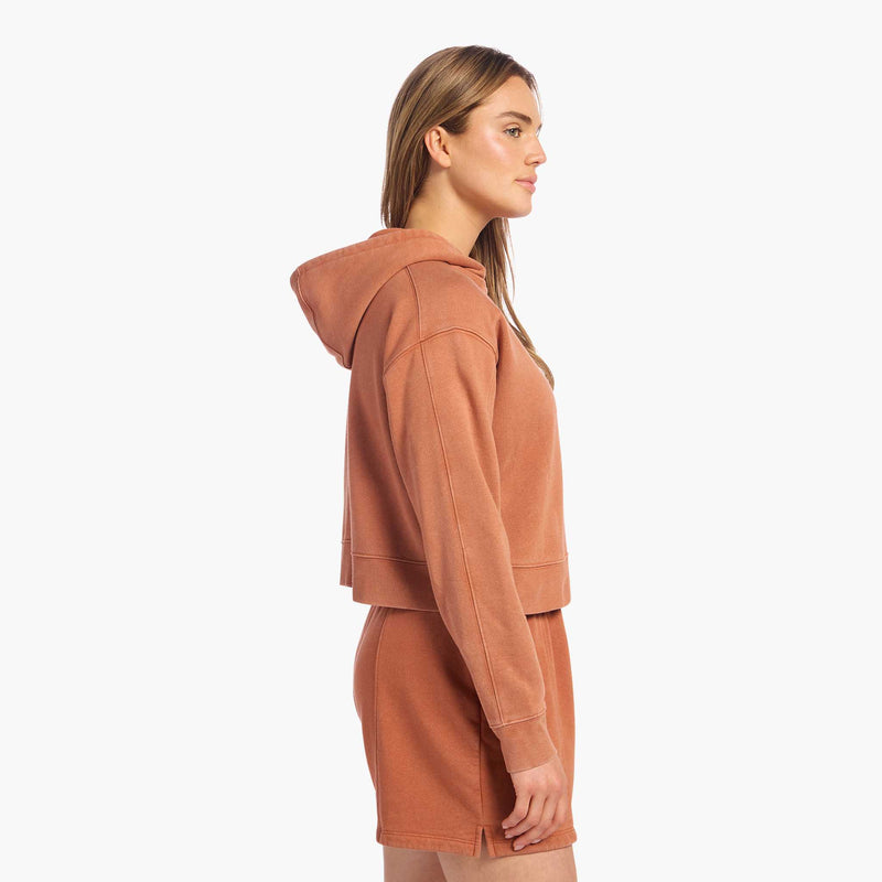 Vintage Fleece Cropped Hoodie image 