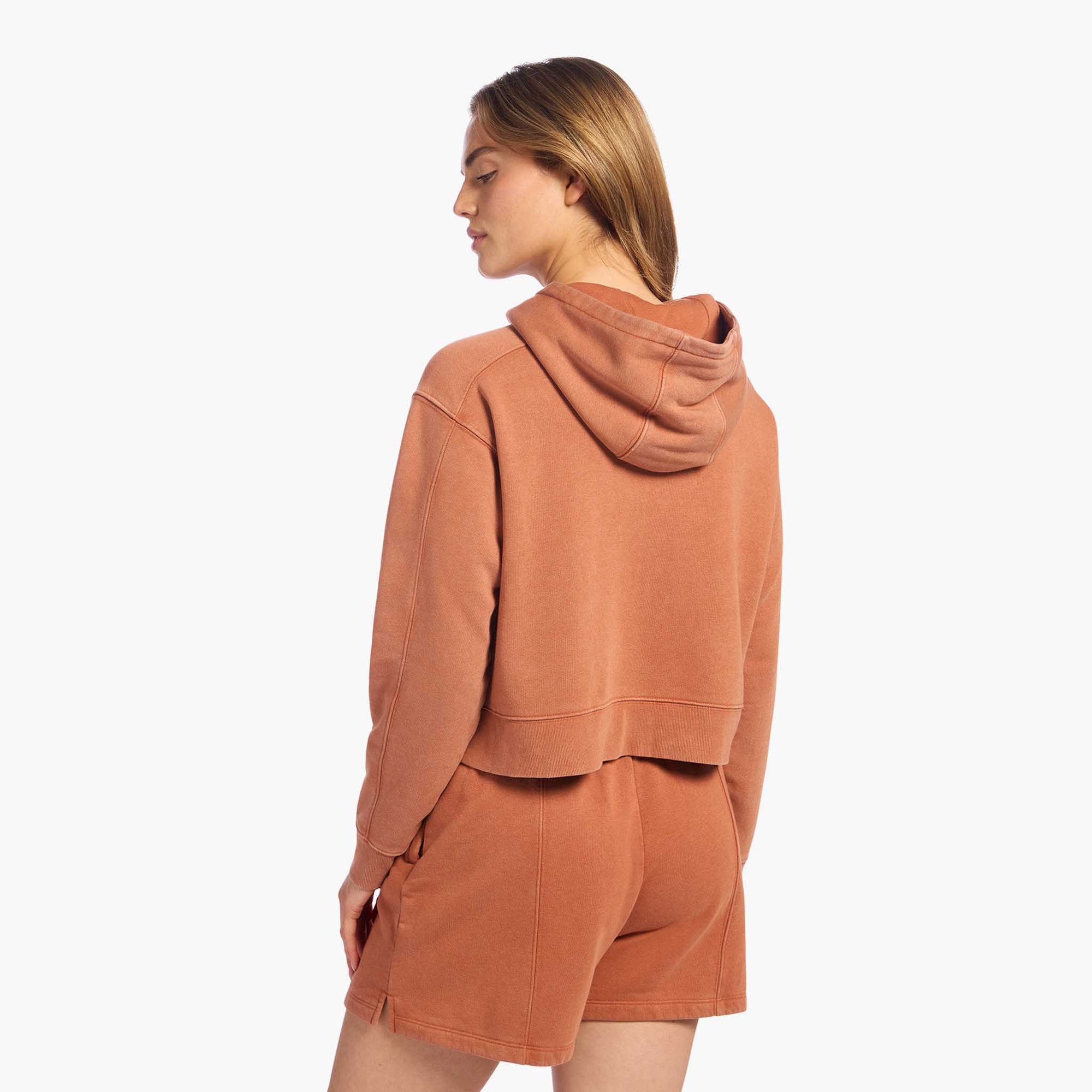 Vintage Fleece Cropped Hoodie