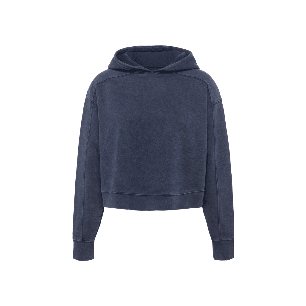 Vintage Fleece Cropped Hoodie