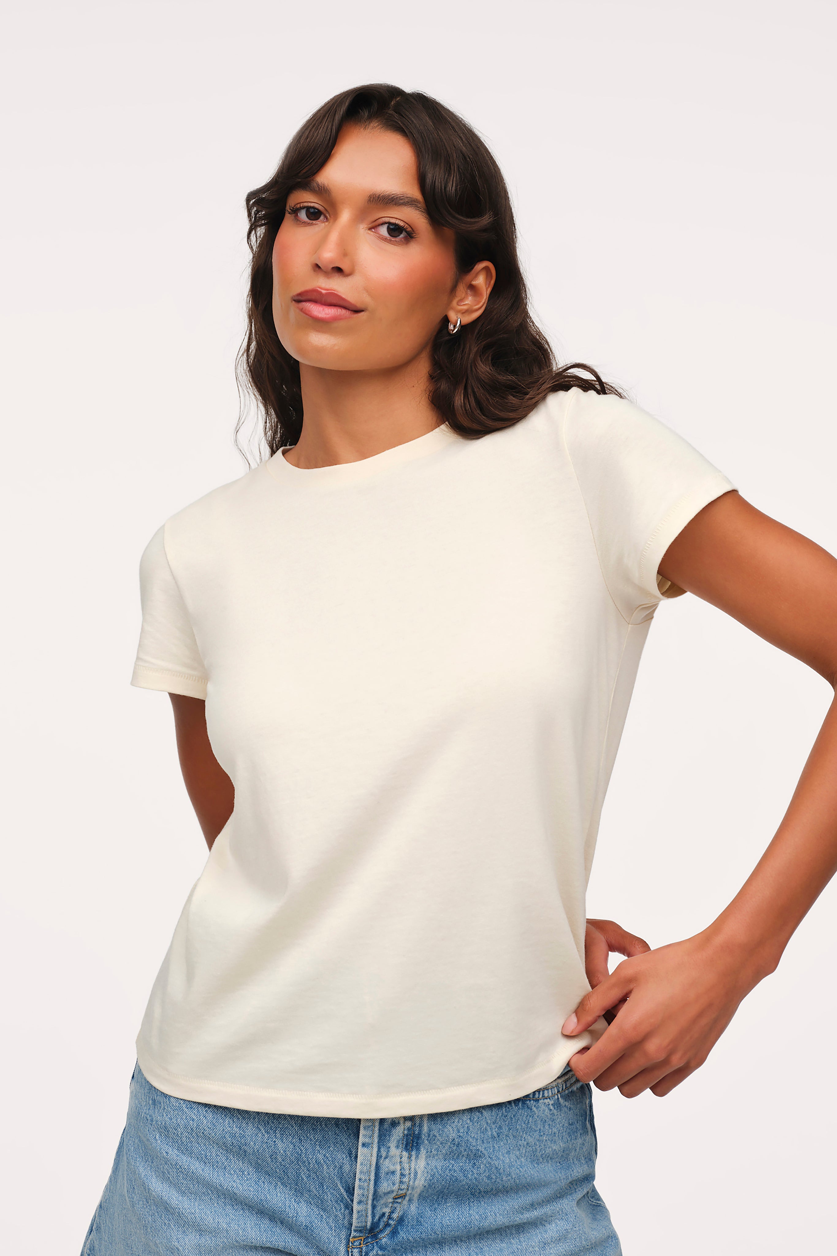 nuuds perfect tee - womens cotton t-shirt basic tees womens tops