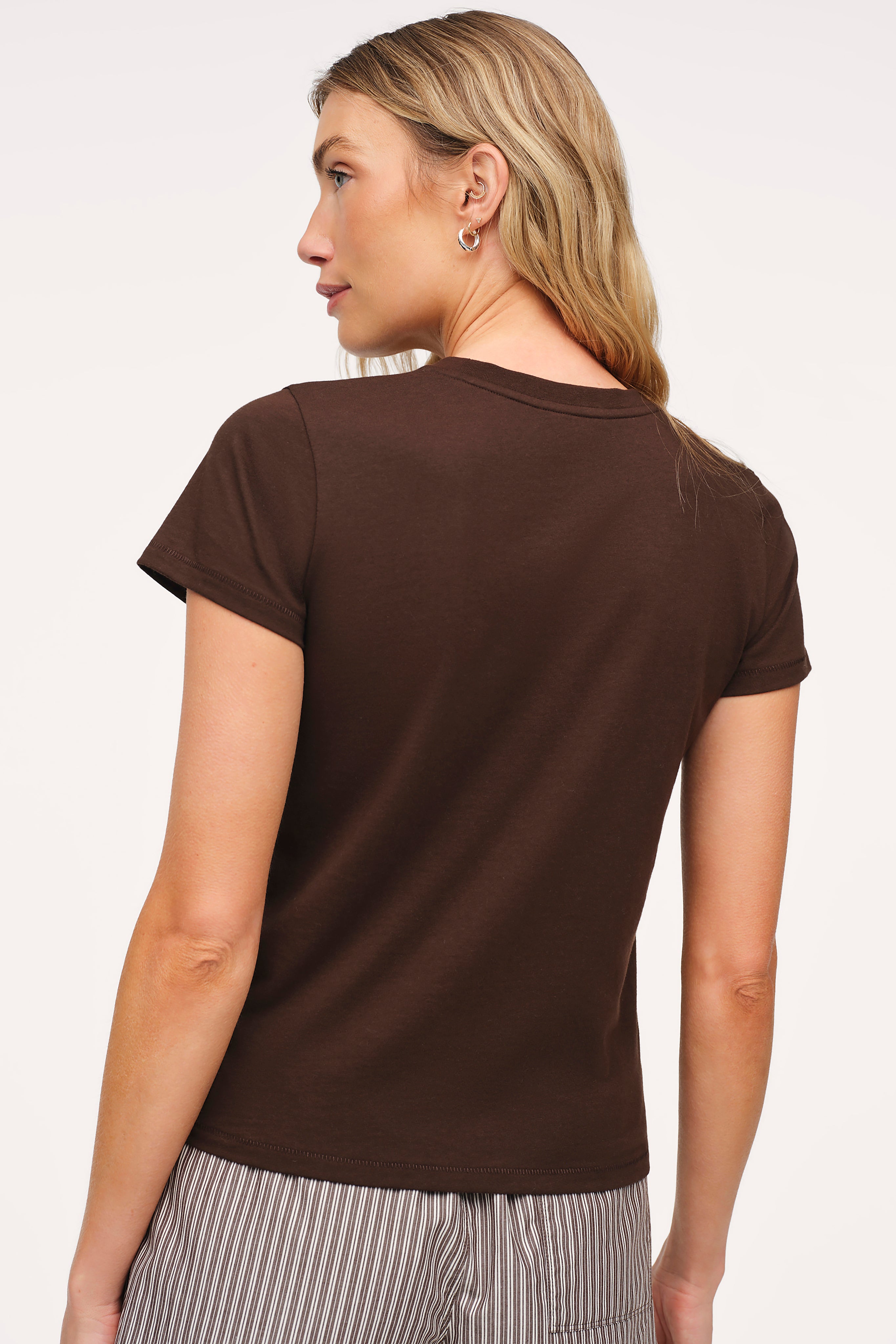 nuuds perfect tee - womens cotton t-shirt basic tees womens tops