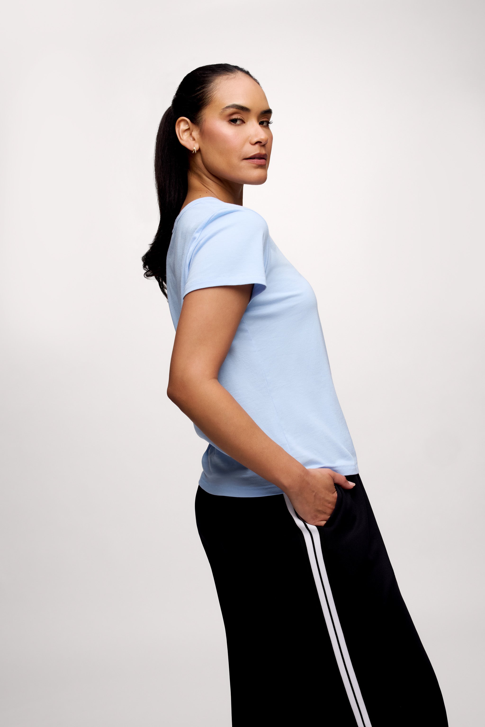 nuuds perfect tee - womens cotton t-shirt basic tees womens tops