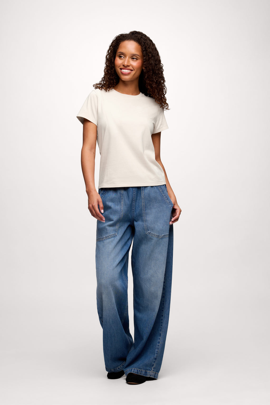 nuuds perfect tee - womens cotton t-shirt basic tees womens tops