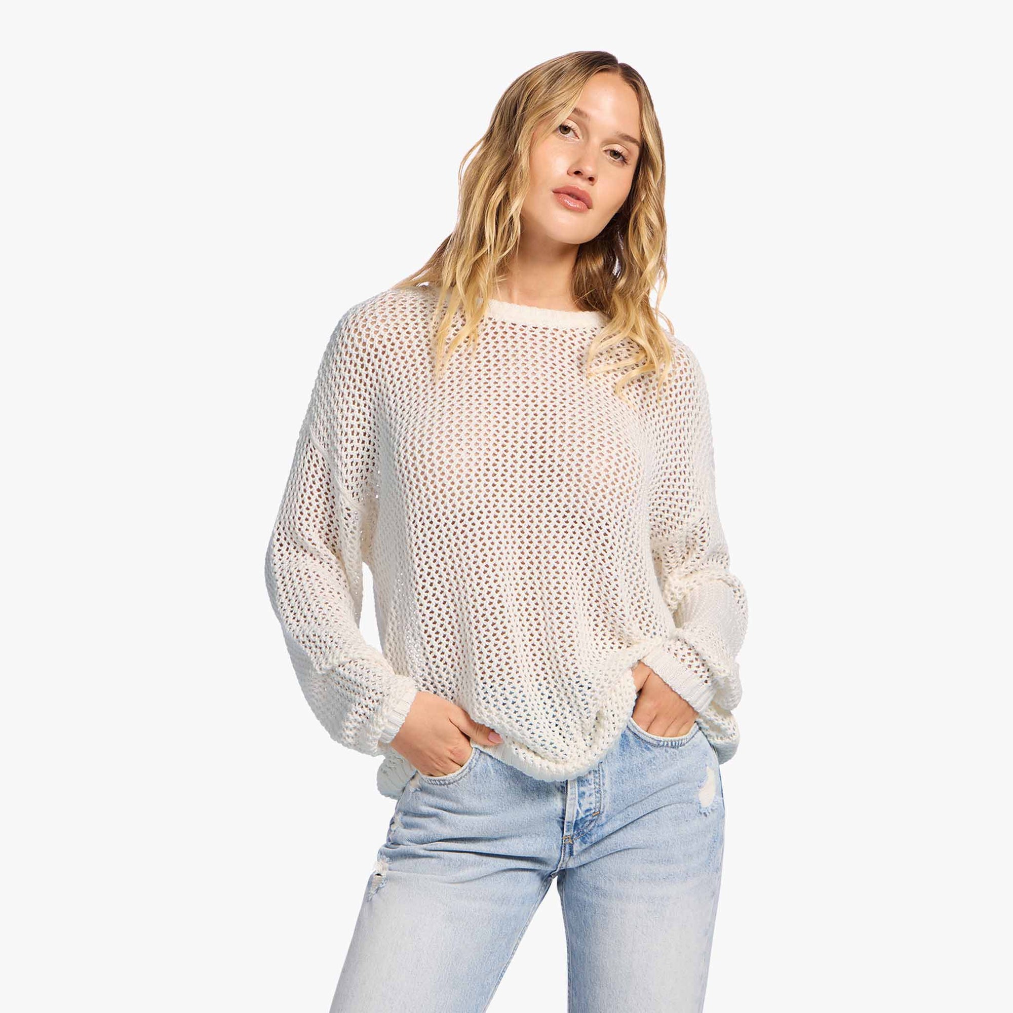 Open Knit Sweater