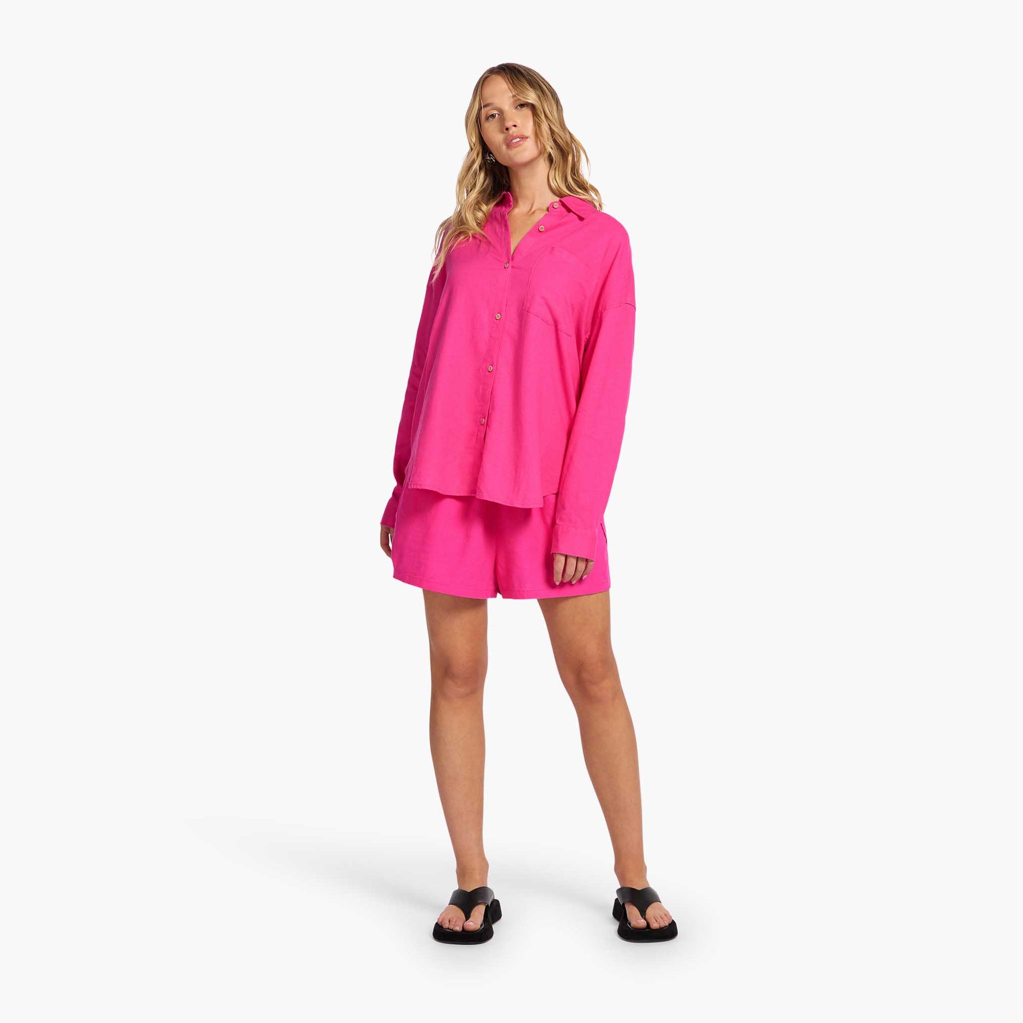 Linen Boyfriend Shirt