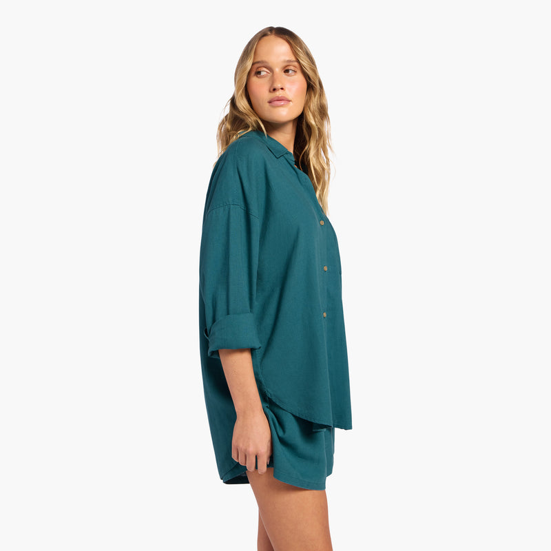 Linen Boyfriend Shirt image 
